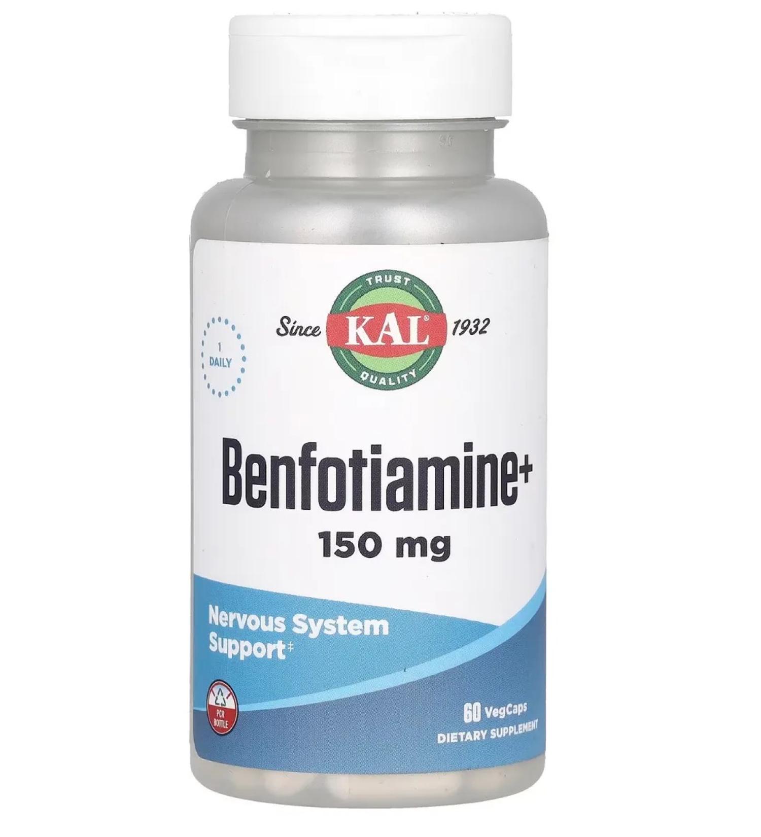 KAL Benfotiamine+ contains 150 mg of benfotiamine - Buy Online on GoSupps.com