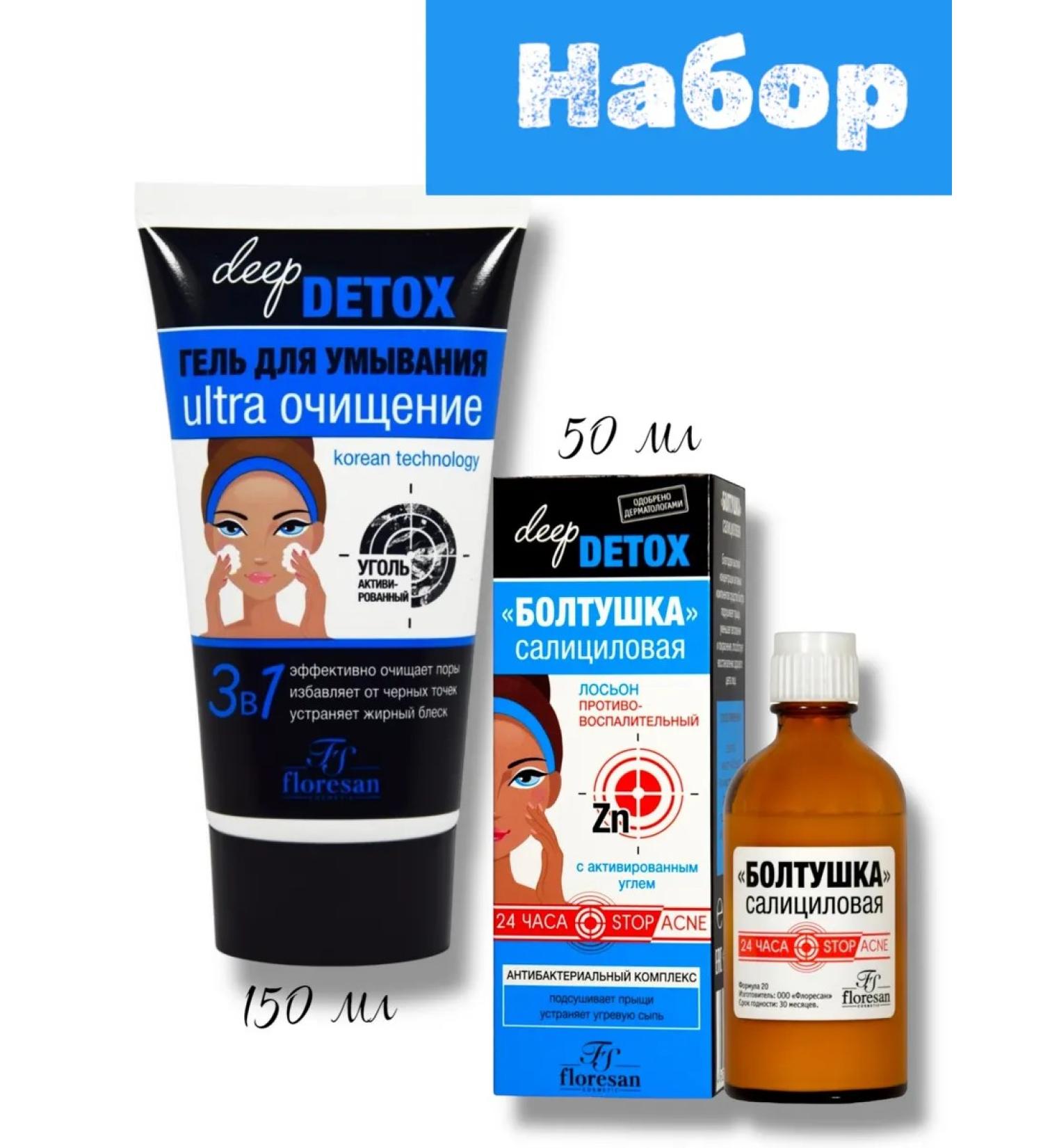 Set of lotion chatterbox and gel for washing