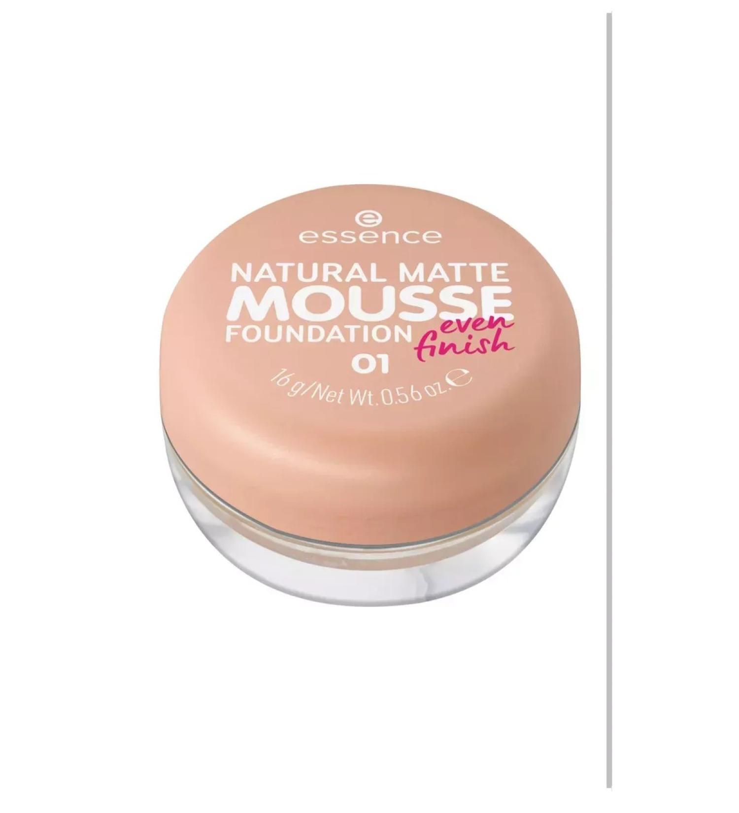 essence Tonal base of mousse Natural Matte Mousse tone 01 - Buy Online on GoSupps.com