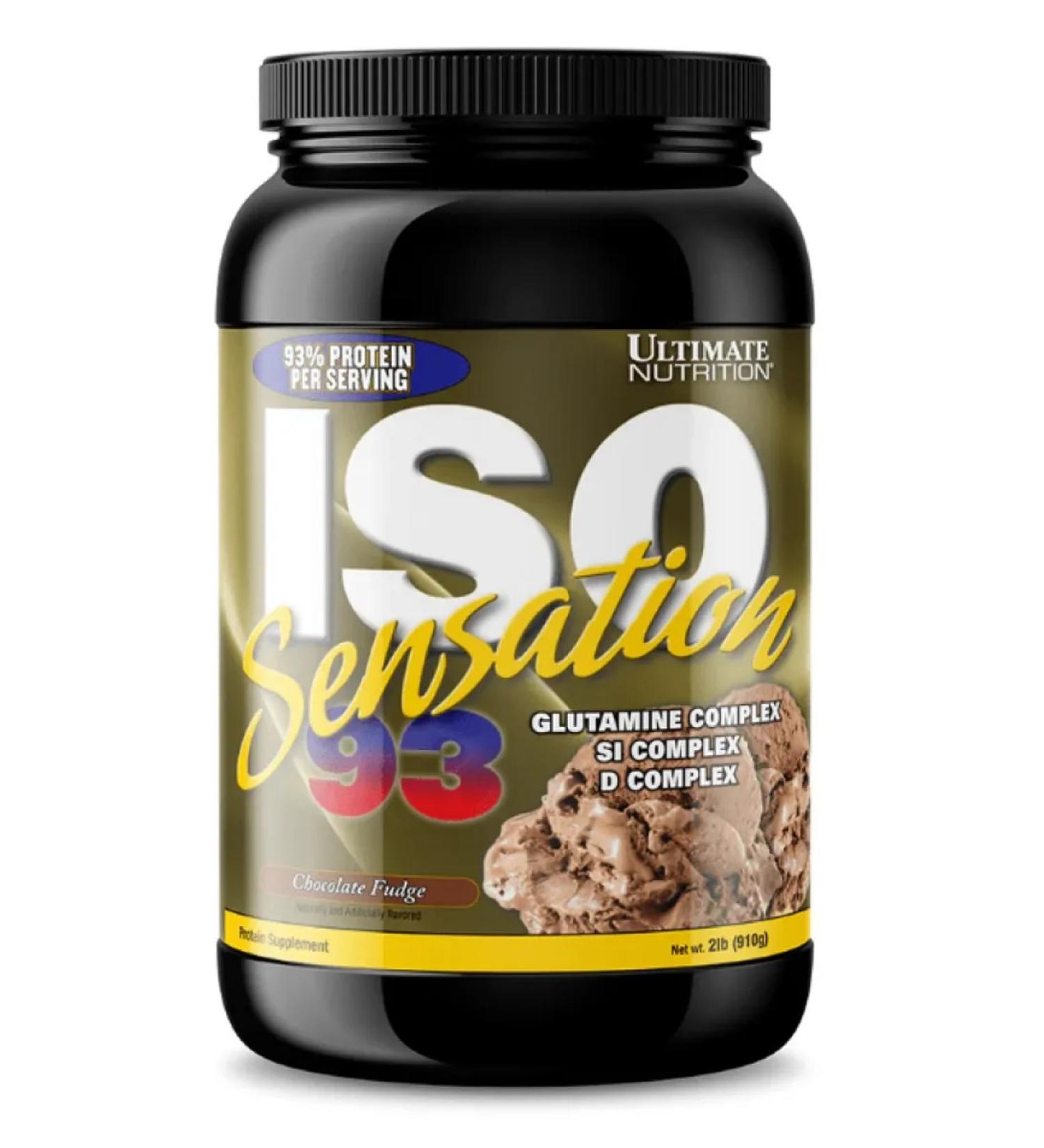 Ultimate Nutrition Protein isolate Ultimate ISO Sensation 910 g Chocolate Front - Buy Online on GoSupps.com