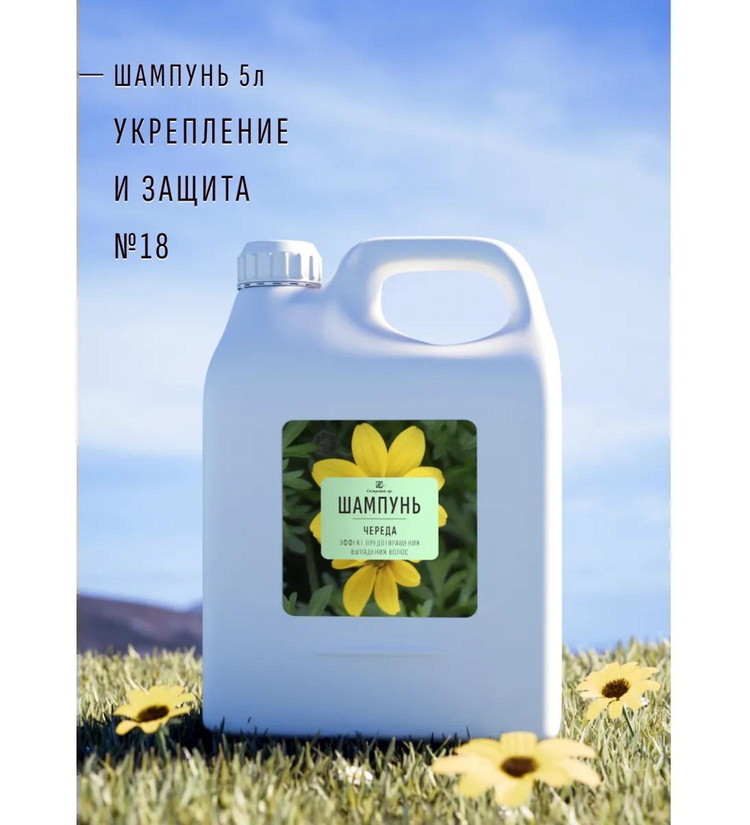 Siberian meadow Hair shampoo 5 liters Strengthening No. 18 - Buy Online on GoSupps.com