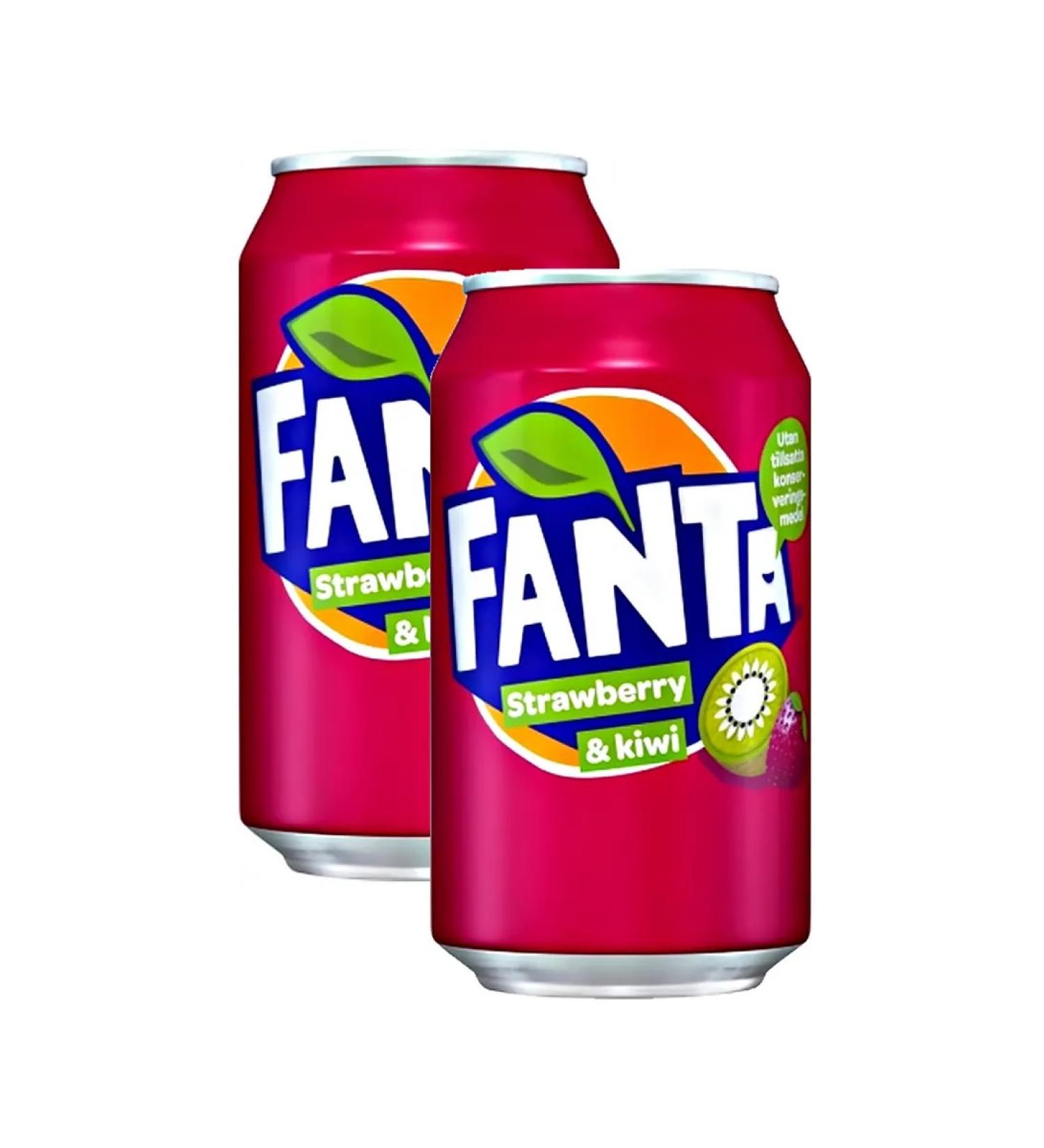 Red Dragon St Petersburg Drink of carbonated fanta strawberries and kiwi 2 pcs. 330 ml