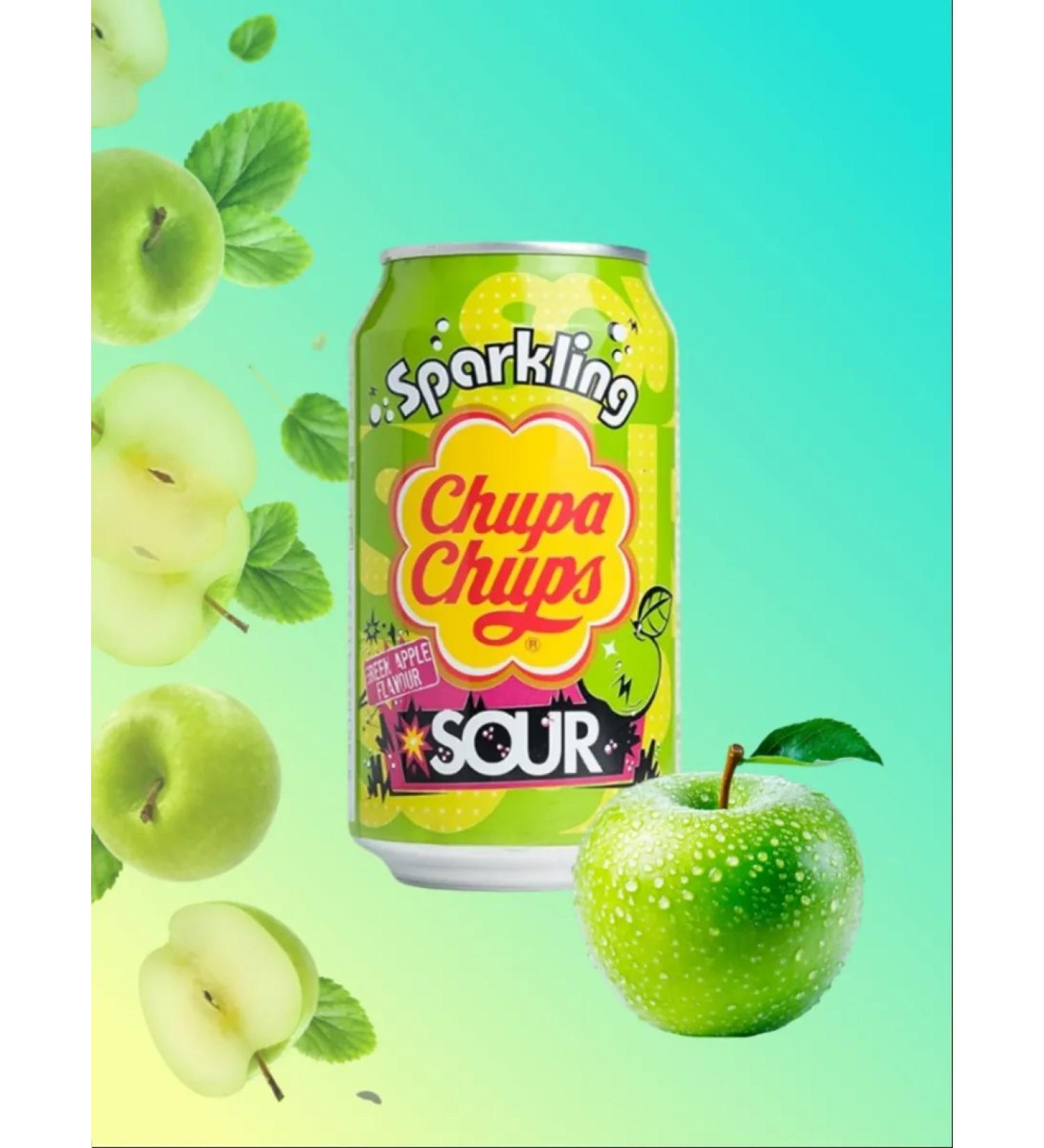 Red Dragon St Petersburg Chupa Chups drink green apple is sour 2 pcs 345 ml