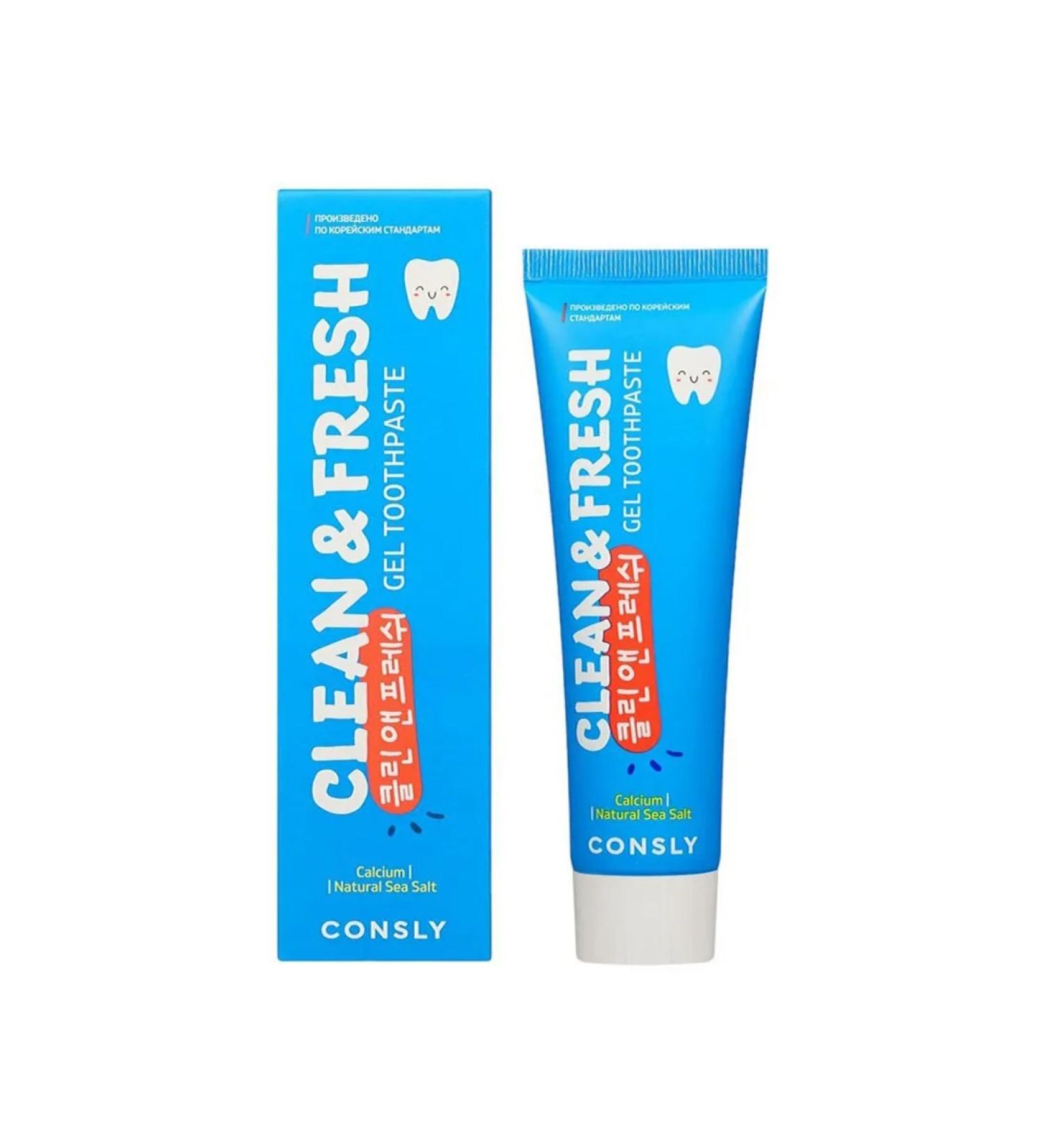 Care Plus Consly Clean & Fresh Calcium Toothpaste and Sea Salt 105