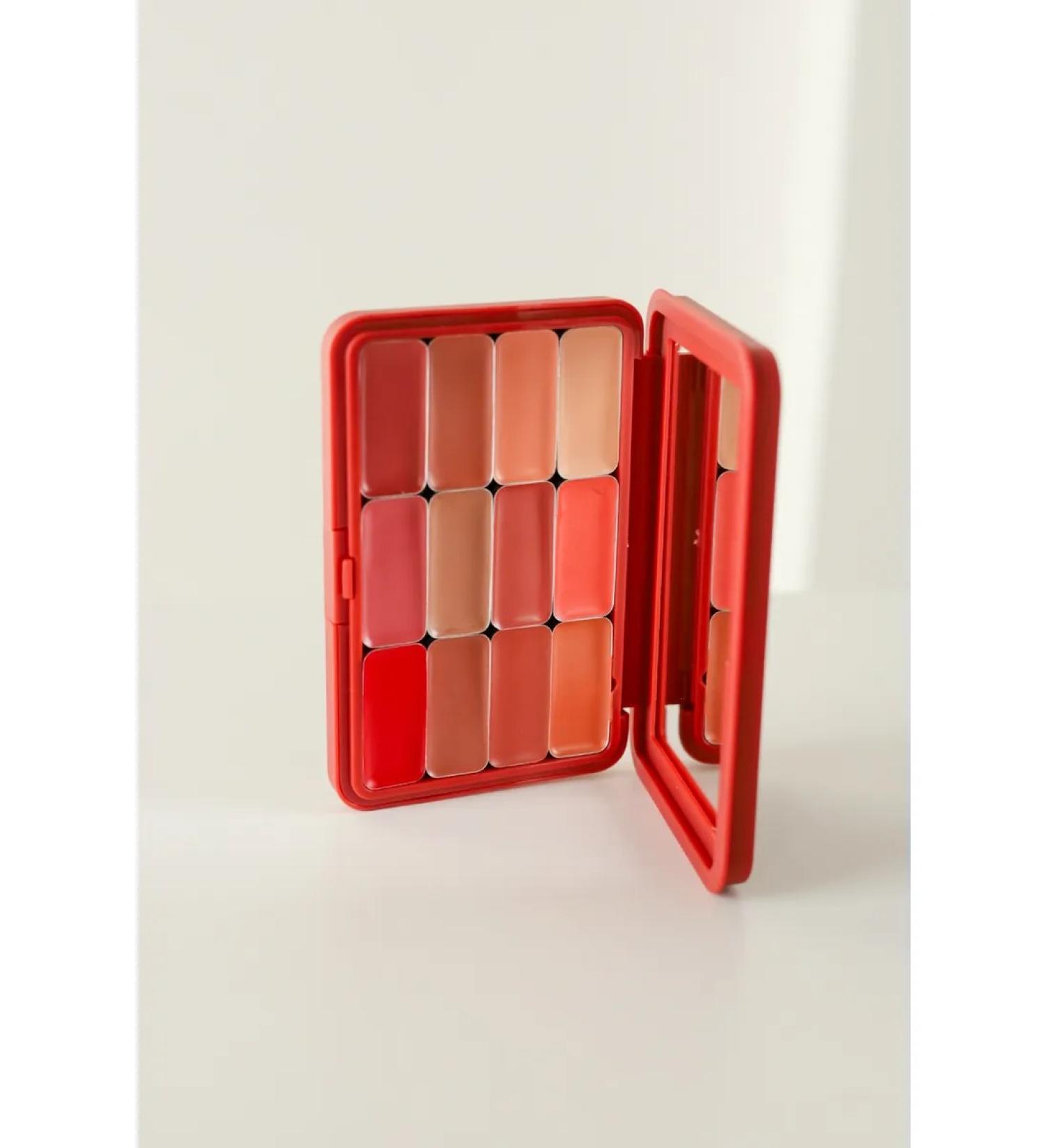 MAKEUPSTOREKZ Glossy & Matte Lipstick Palette Paletka lipstick for lip lp01 - Buy Online on GoSupps.com