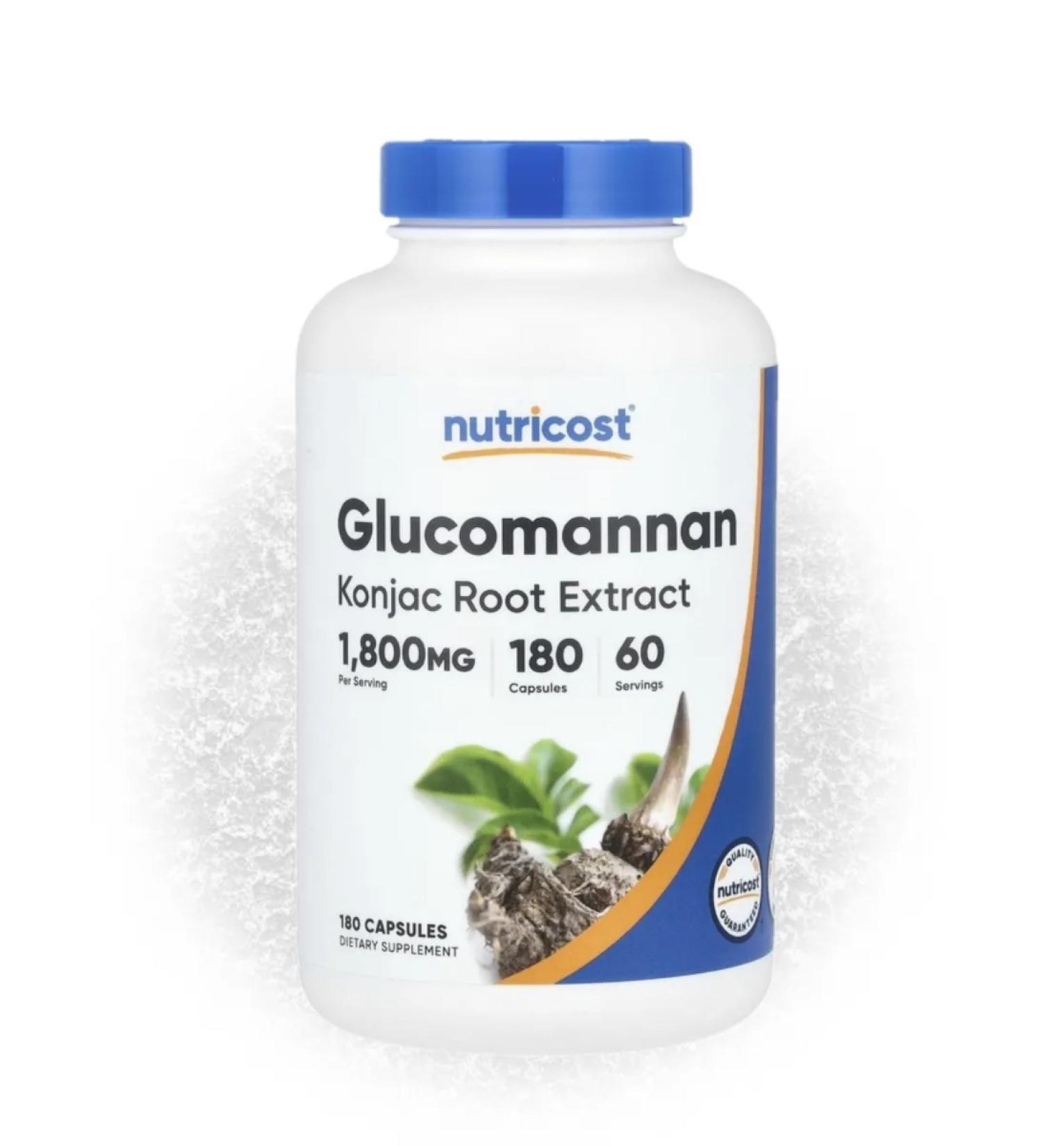 Nutricost Glucomannan from Konzhak root 600 mg 180 capsules