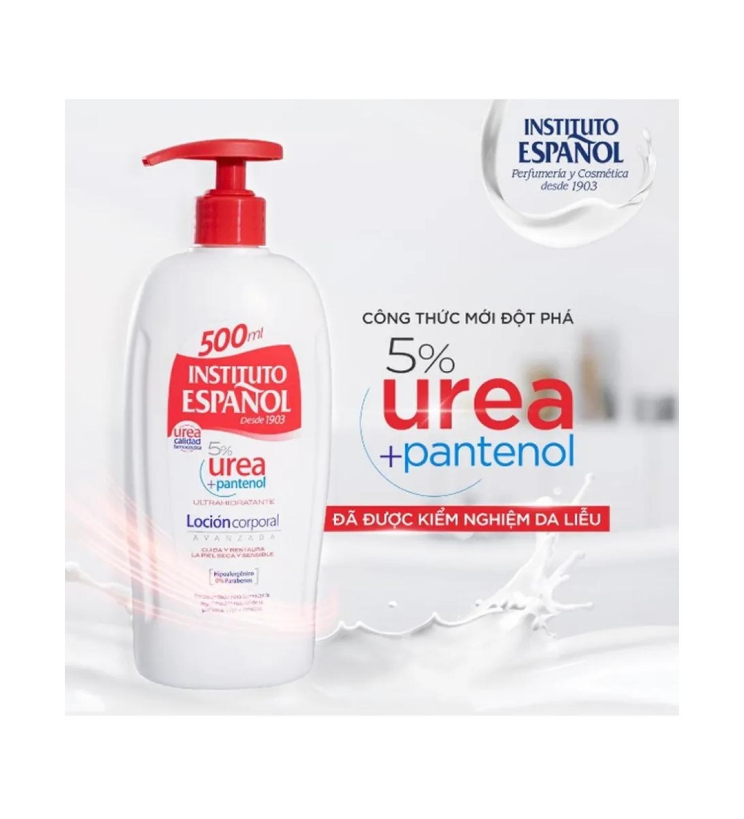 INSTITUTO ESPANOL Urea body lotion with 5% urea and panthenol 500ml - Buy Online on GoSupps.com