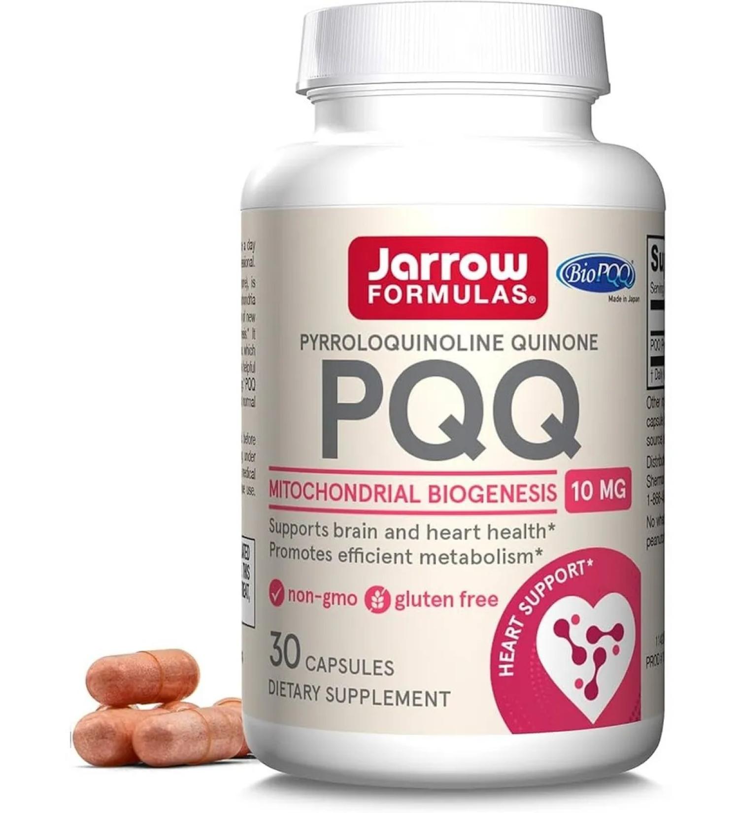 Jarrow Formulas Pyrrolokhinolinhinone PQq Pyrroloquinoline 10 mg 30 capsules - Buy Online on GoSupps.com
