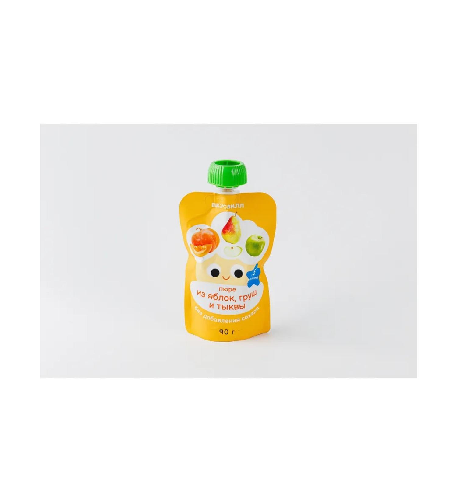 VkusVill Puree from apples pears and pumpkin 90 g