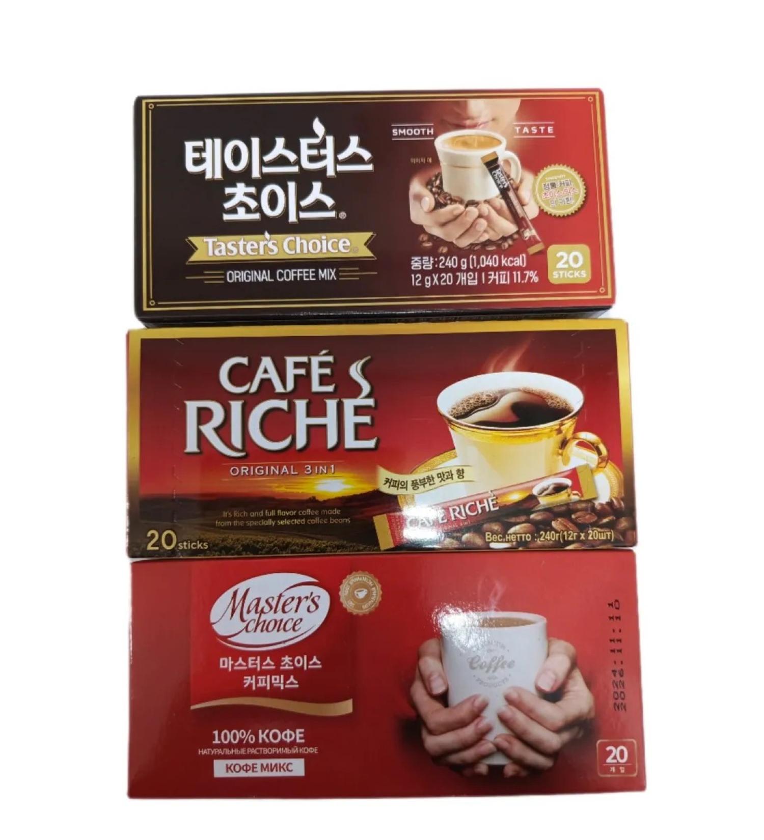 A set of Korean coffee 3 in 1 soluble (60pcs 12g)
