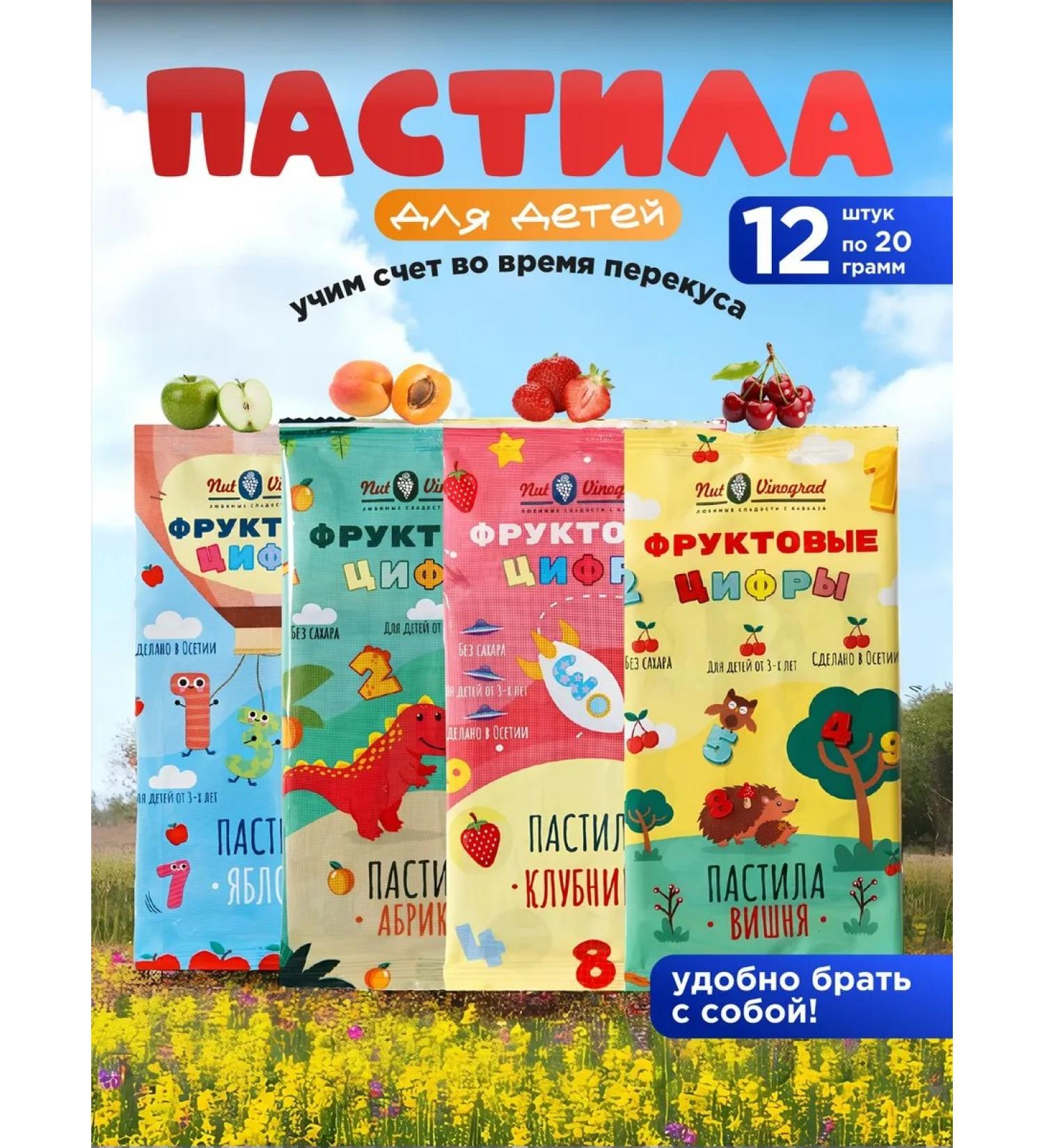 Nut Grapes Pastille fruit children's assorted 12 pieces - Buy Online on GoSupps.com