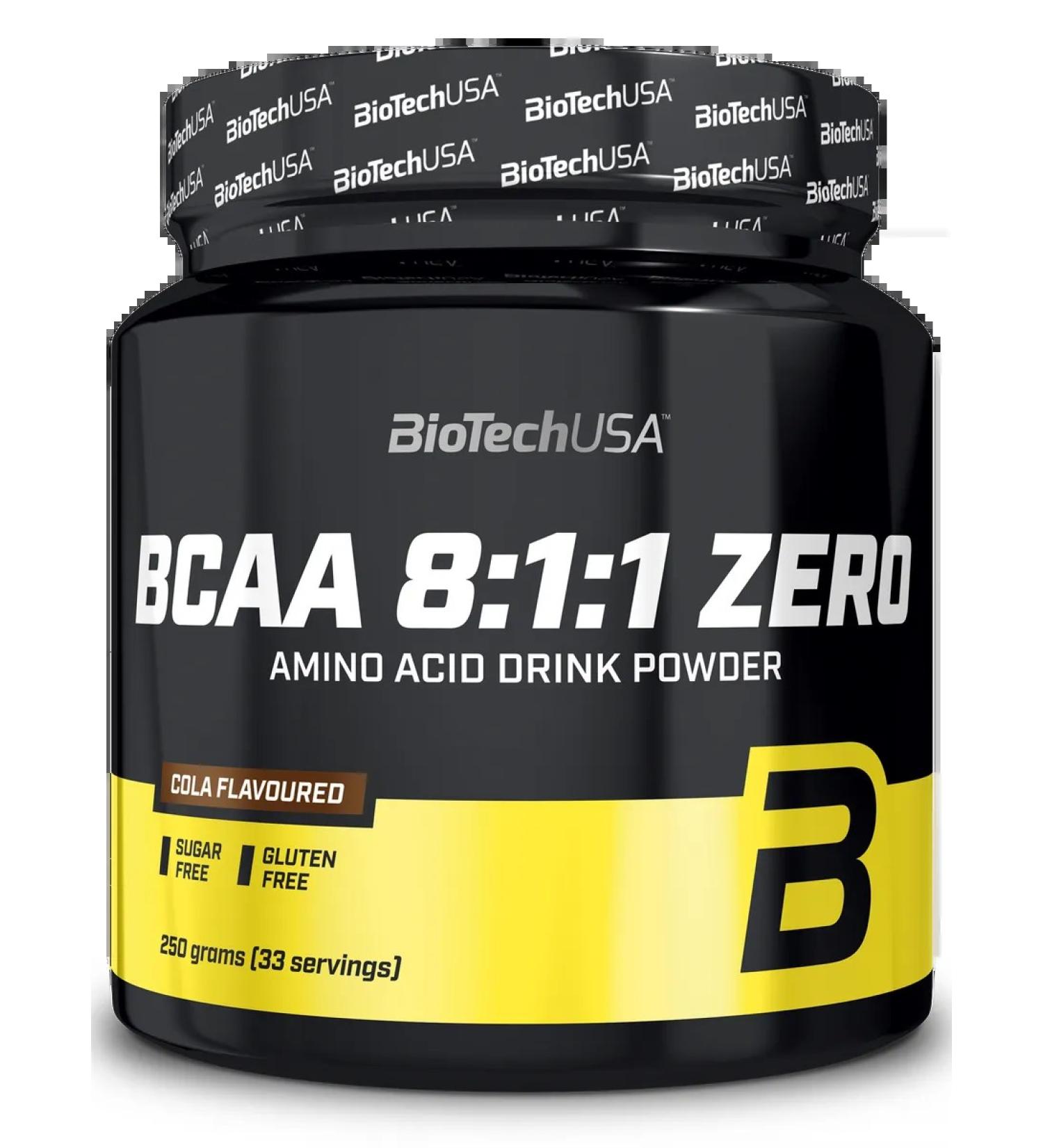 BioTechUSA Amino acids BCAA 8 1 1 Zero 250 g. Cola - Buy Online on GoSupps.com