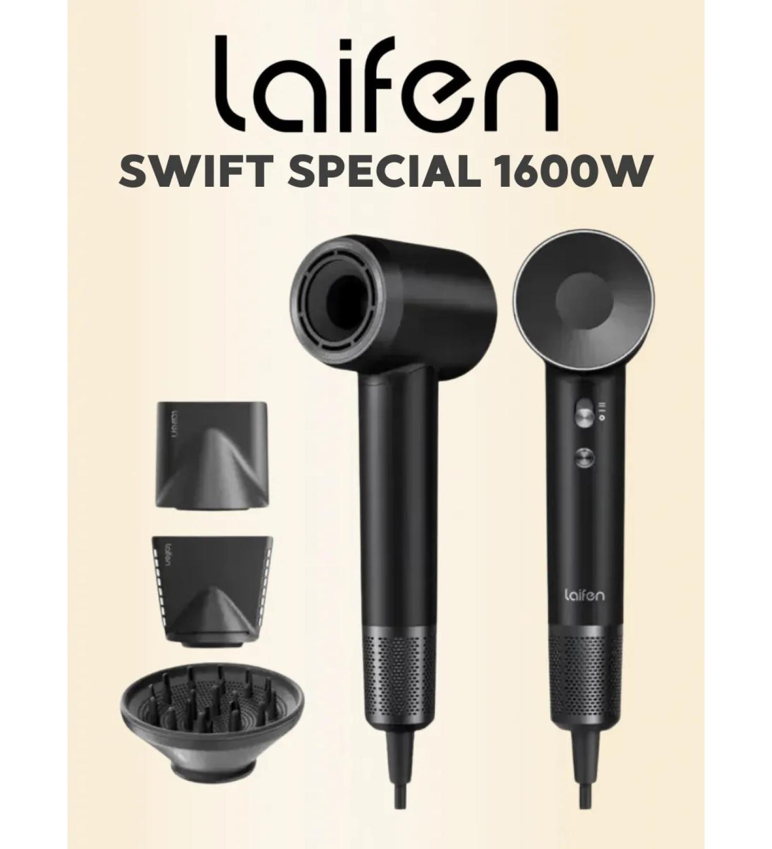 Laifen Hair hair dryer Swift Special with 3 nozzles black - Buy Online on GoSupps.com