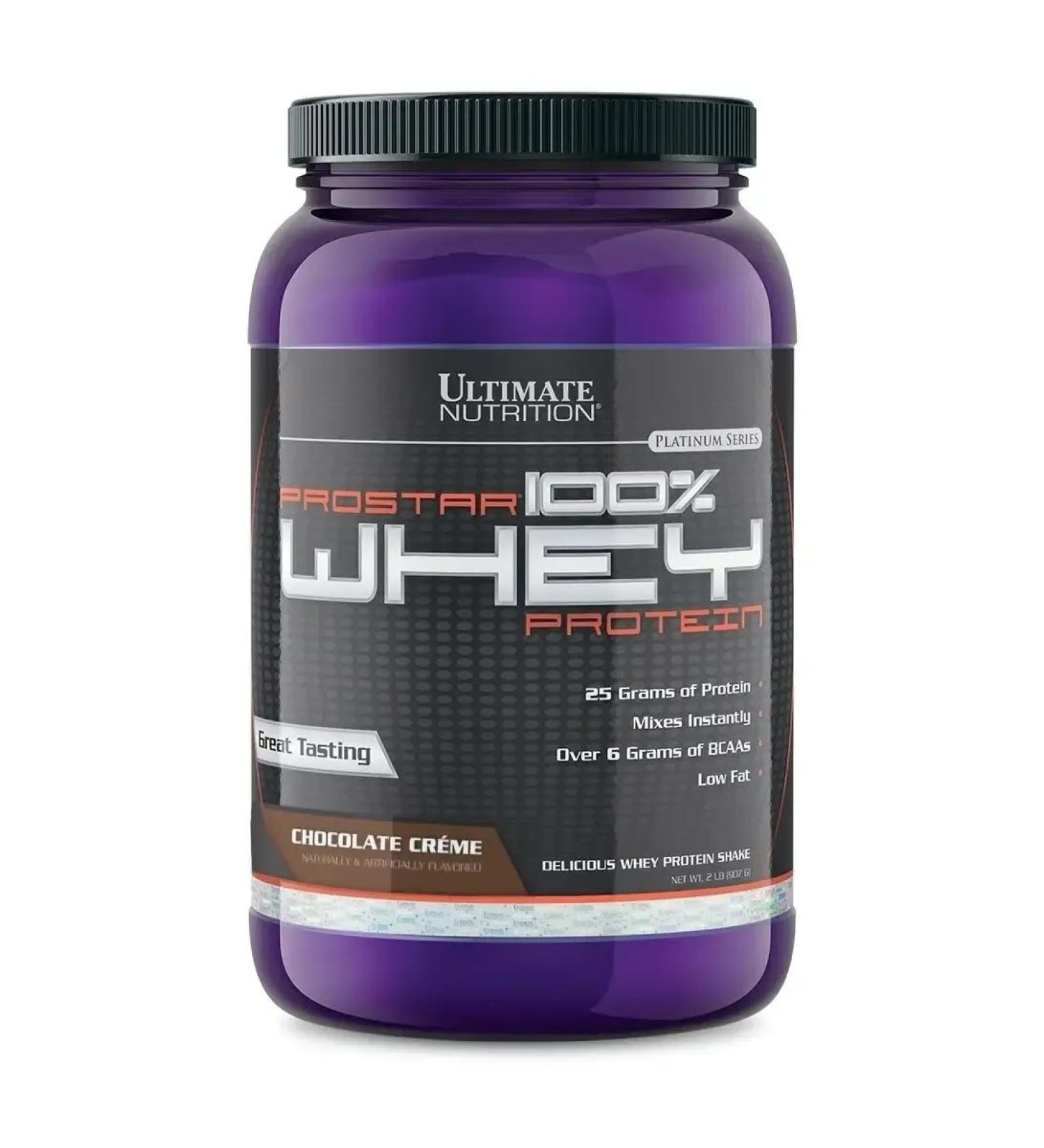 Protein Prostar Whey 907 g - chocolate cream - Buy Online on GoSupps.com