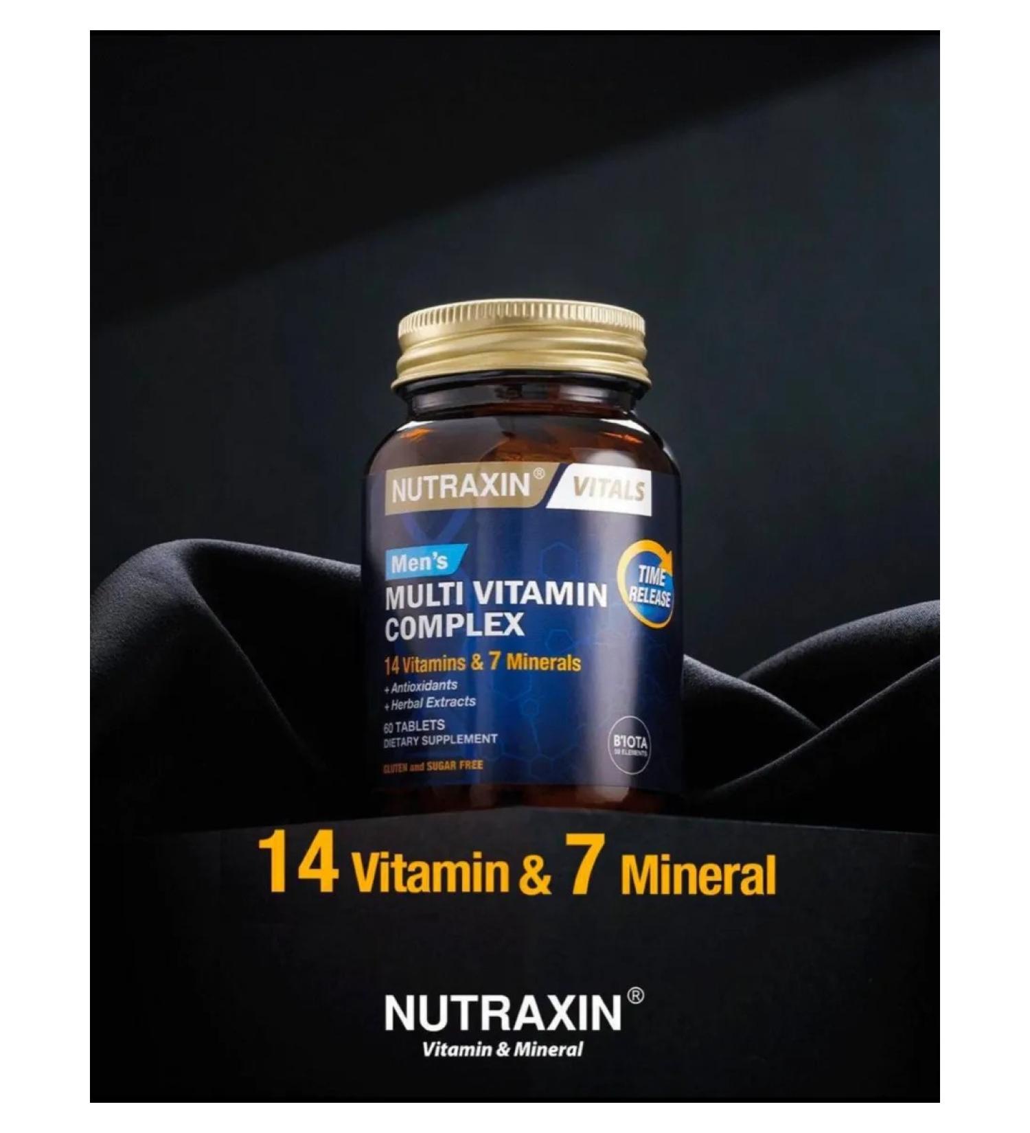 NUTRAXIN mineral Nutraxin Magnesium Multivitamin complex for men