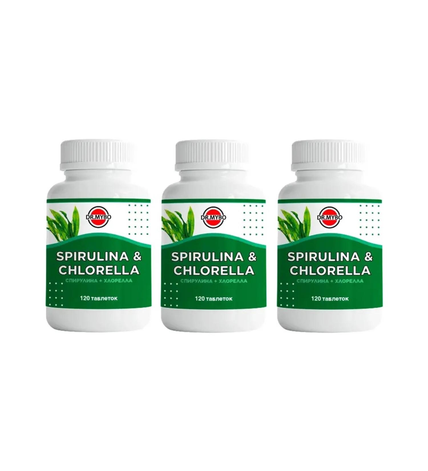 DRMYBO Spirulina+chlorella 120 tablets 3 pcs