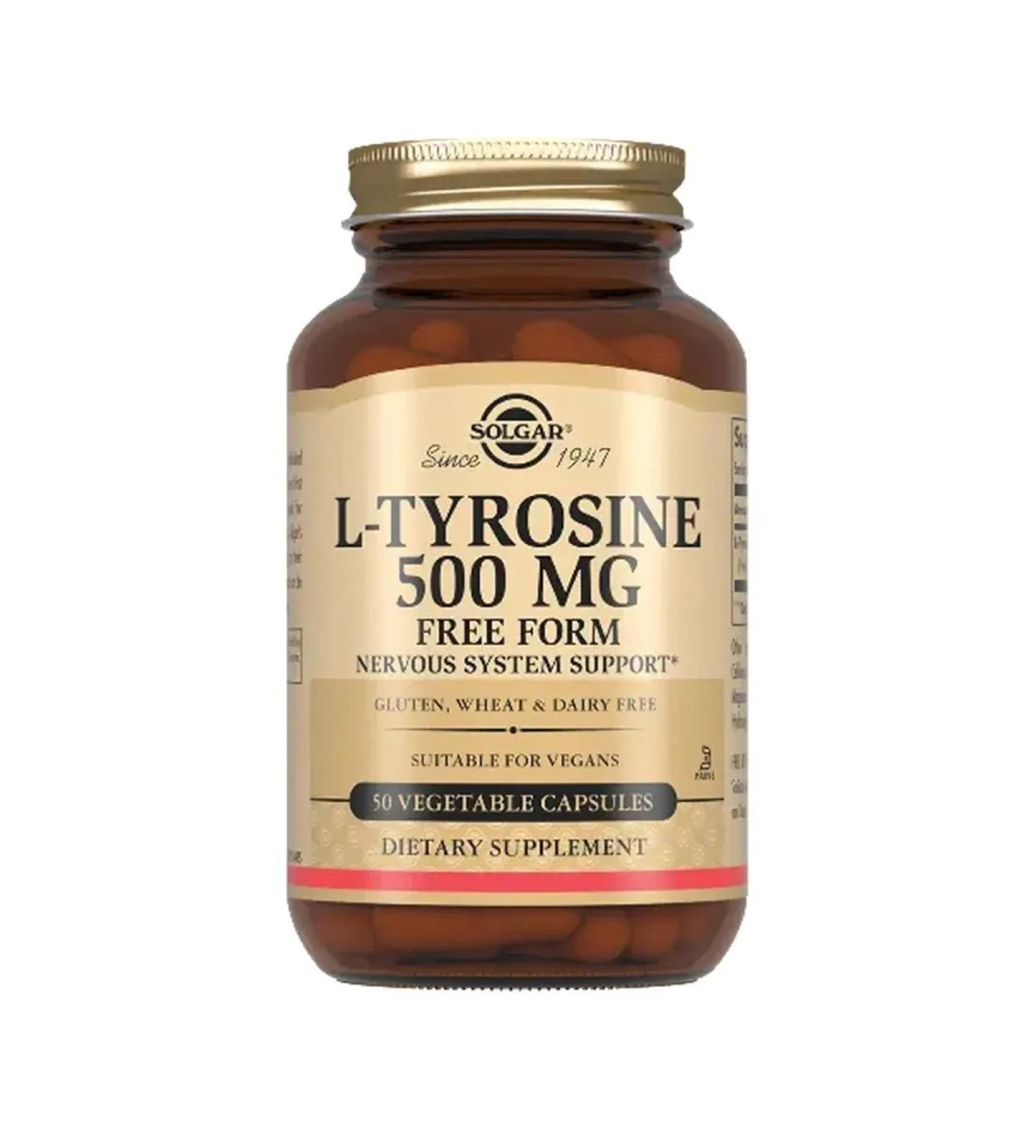 SOLGAR L-tyrosin 50 capsules