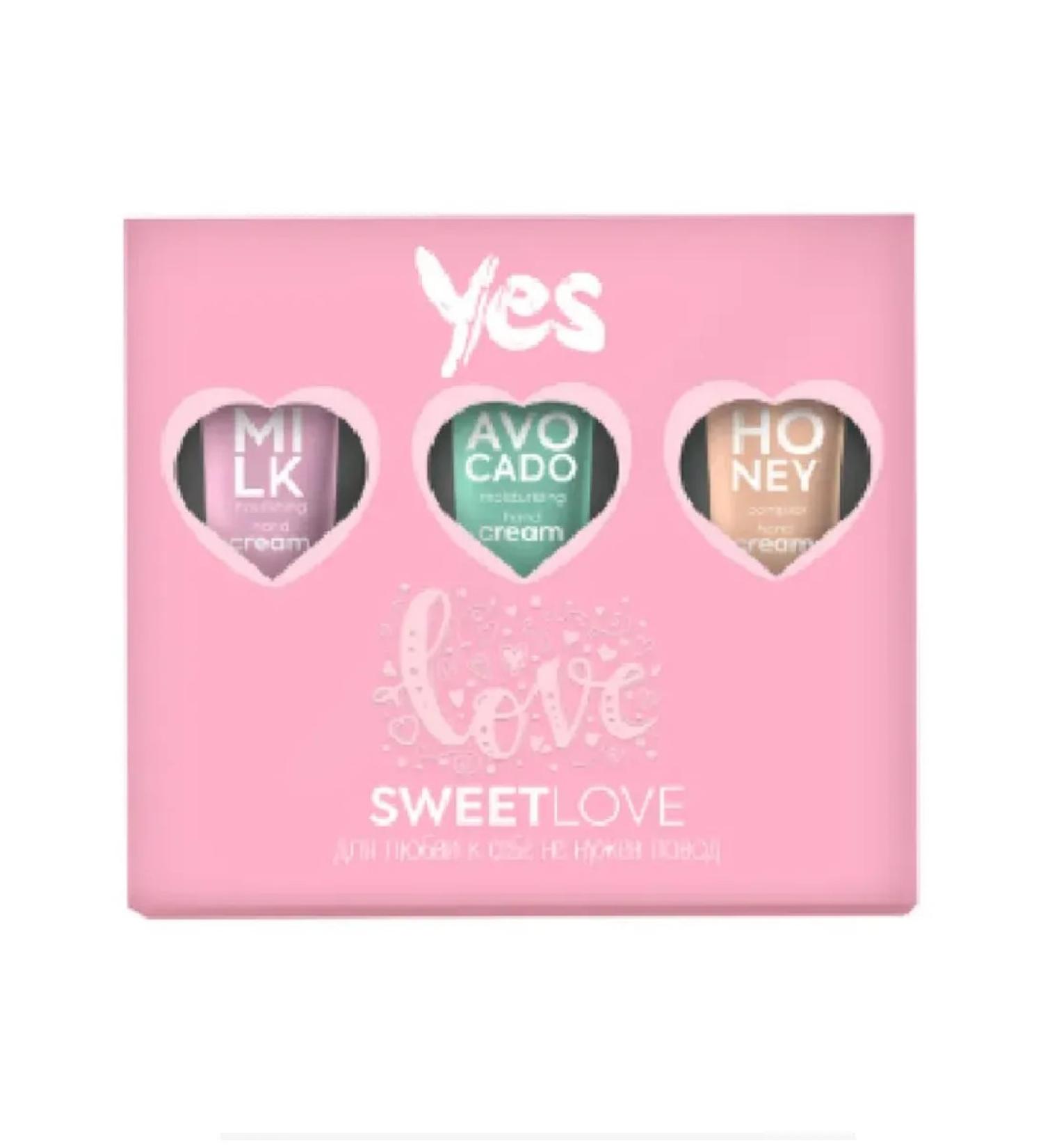 Yes Skin&Care Gift set of hand creams Sweet Love 3 pieces of 40 ml - Buy Online on GoSupps.com