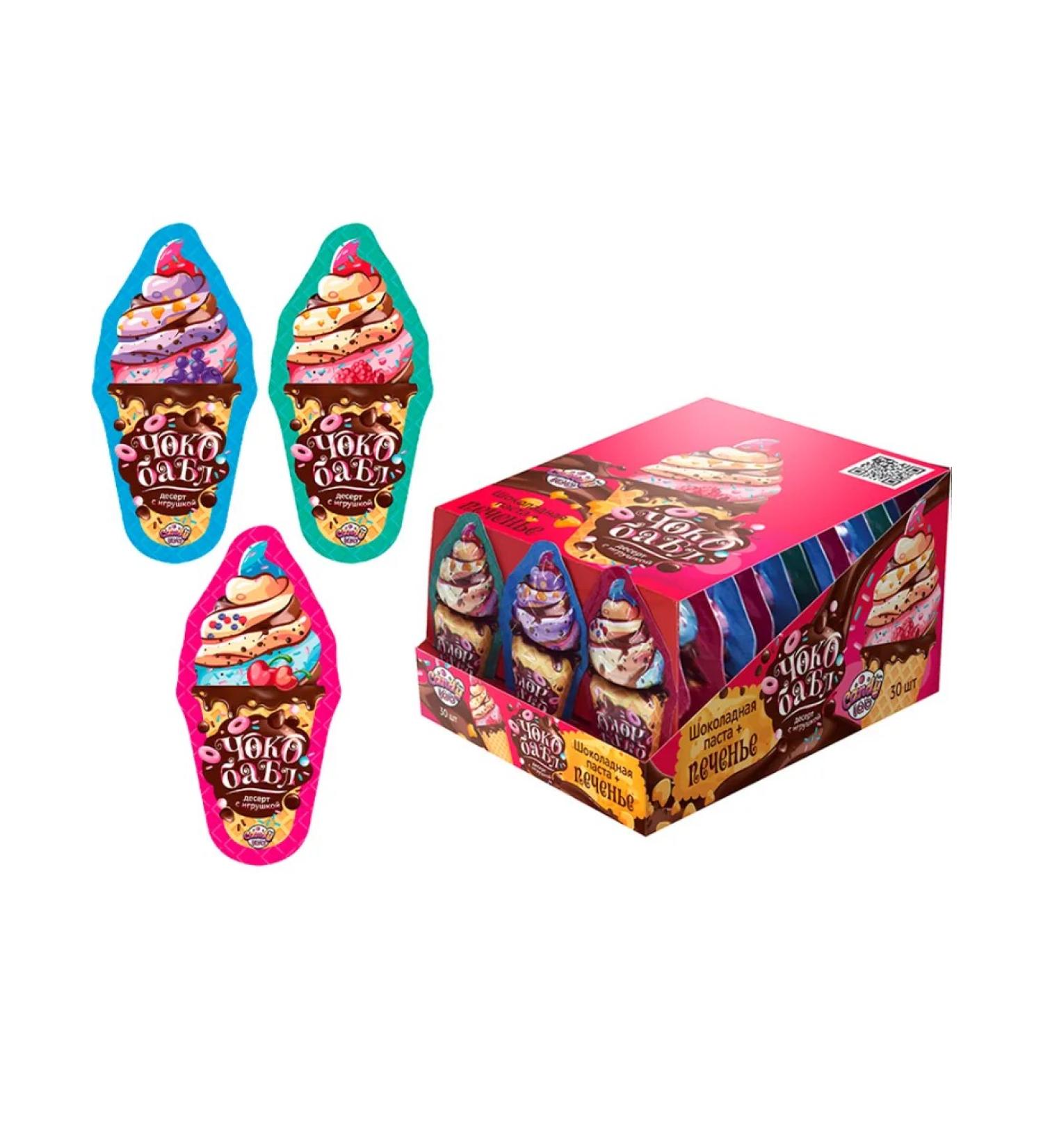 Fun Candy Lab Dessert paste with cookies and a toy chokobabble 30 pcs 7 grams - Buy Online on GoSupps.com