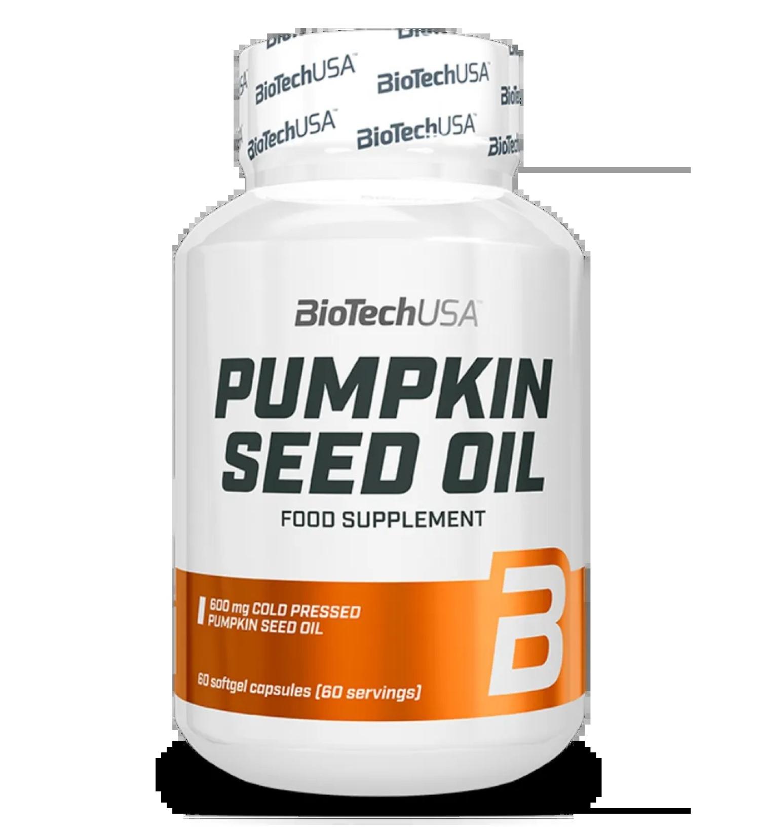 BioTechUSA Pumpkin Seed Oil 60 caps - Buy Online on GoSupps.com