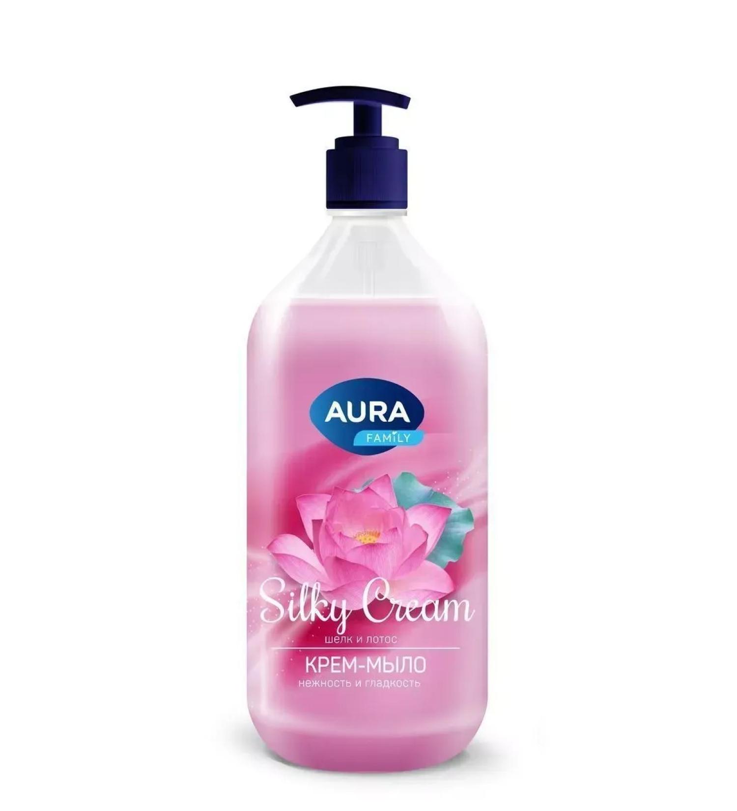 Aura Silky Cream cream silk and lotus 1000 ml