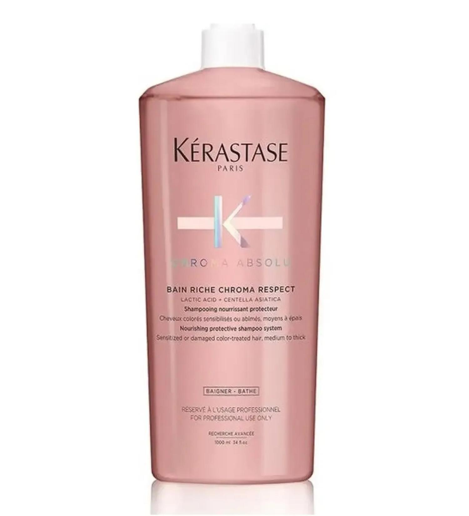 Kerastase Bain Riche Chroma Shampoo for dyed hair 1l - Buy Online on GoSupps.com