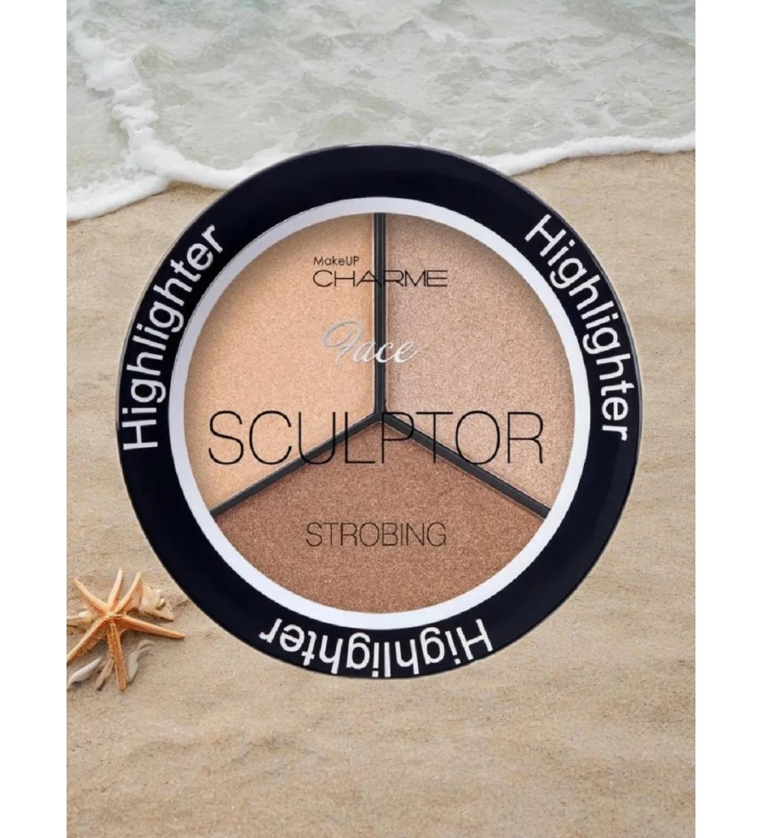 Charme Facial Highlaiters Palette 3 in 1