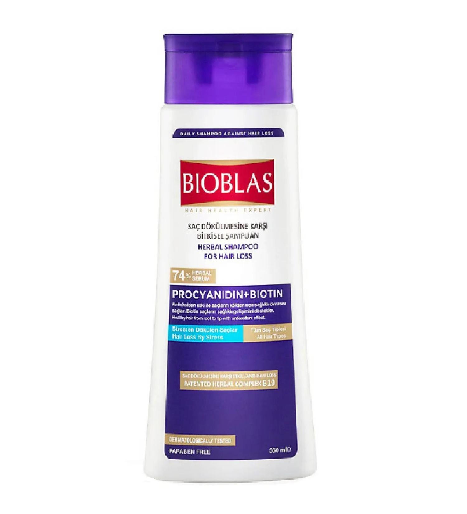 BIOBLAS Hair shampoo with grape seed extract 360 ml - Buy Online on GoSupps.com