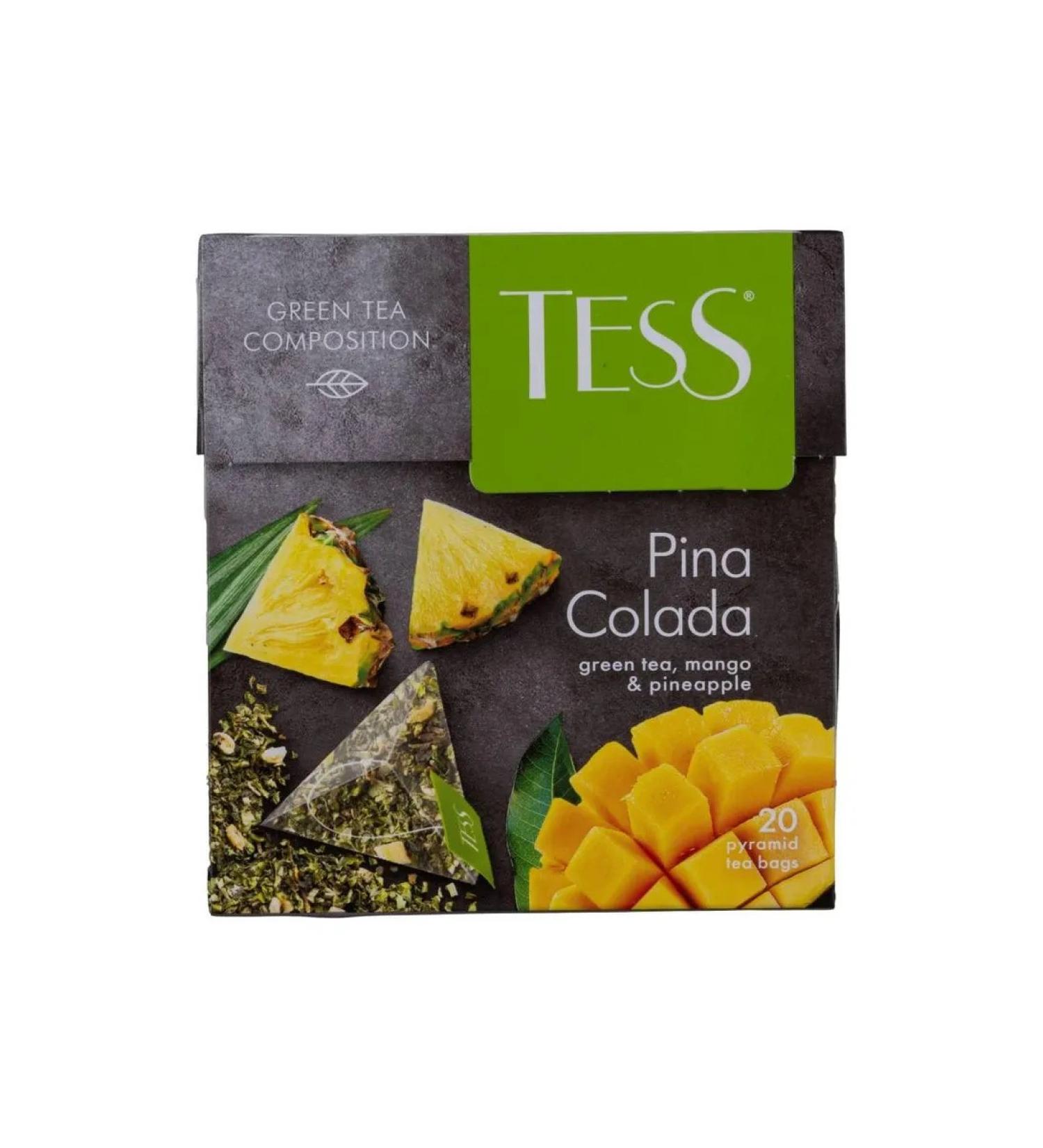 TESS Green tea in Pina Colada pyramids - Buy Online on GoSupps.com