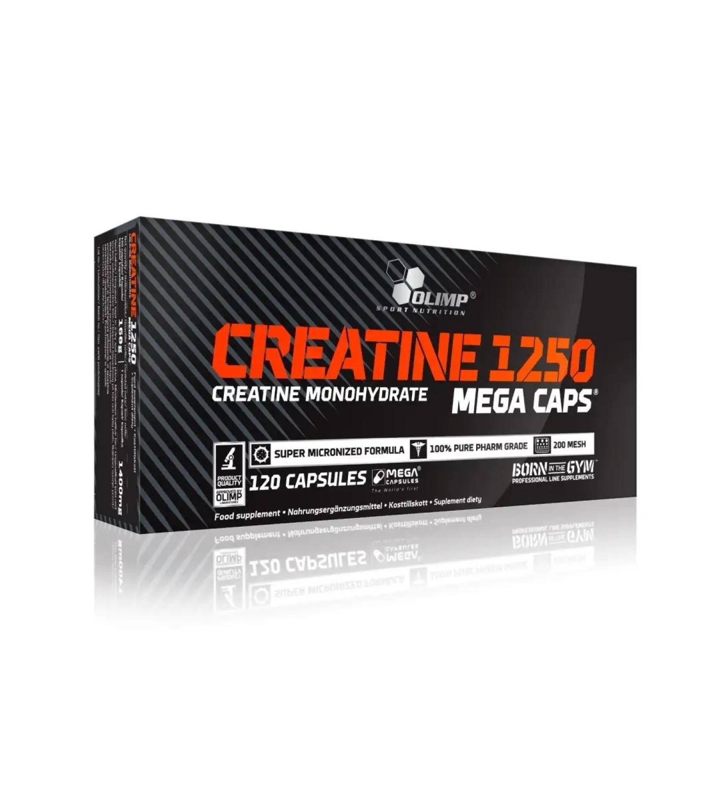 Olimp Sport Nutrition Creatine Monohydrate Creatine Mega Caps 120 caps - Buy Online on GoSupps.com