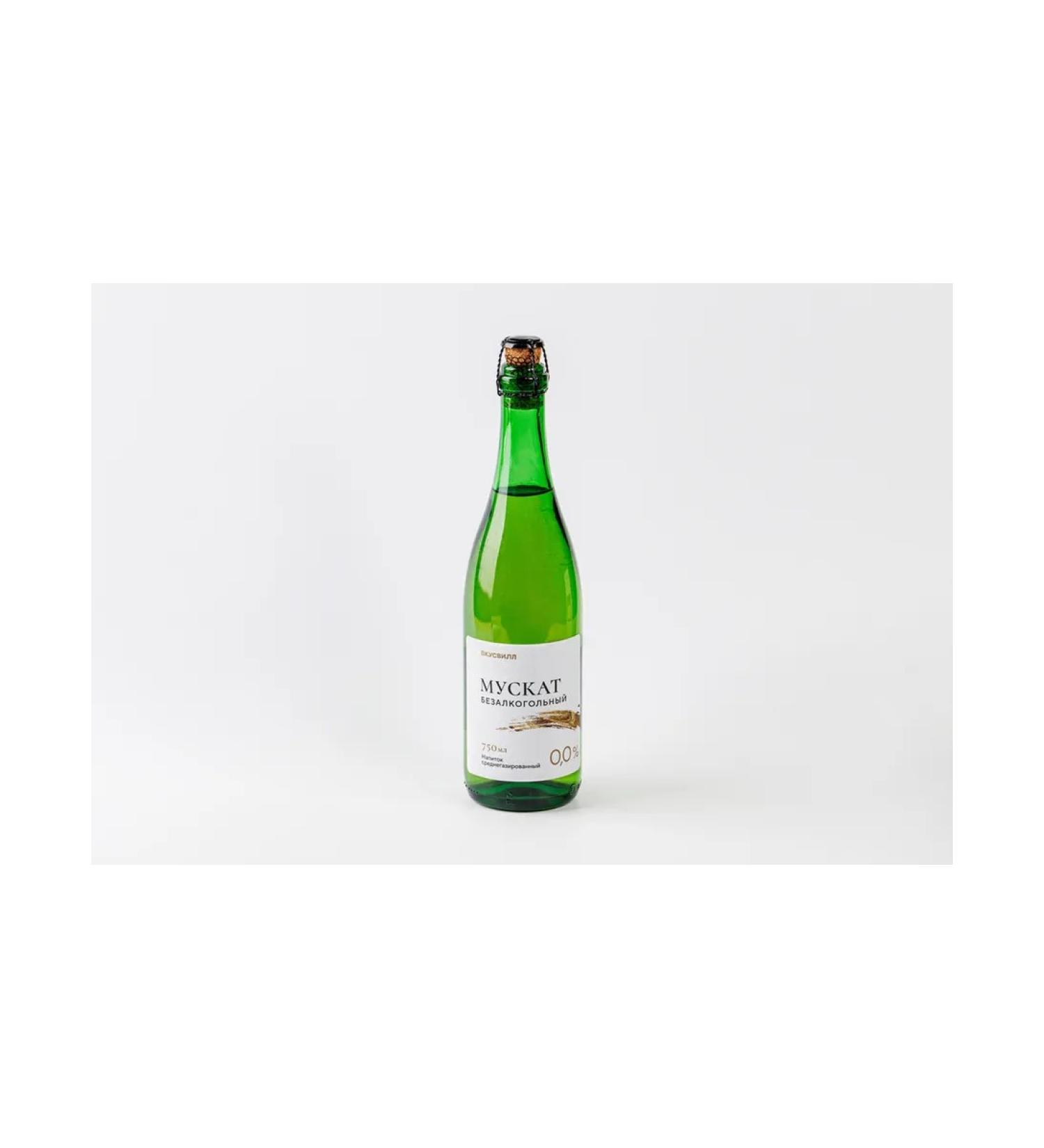 VkusVill Drink "Muscat" B A Srednegaz 750 ml - Buy Online on GoSupps.com