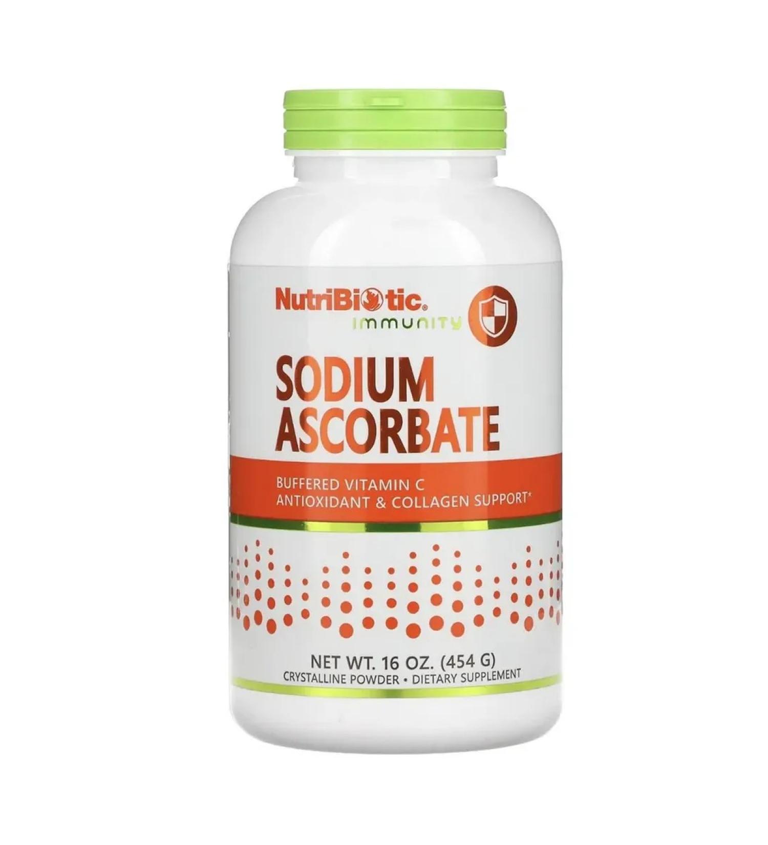 NutriBiotic Sodium ascorbate vitamin C 454 g Askorbat sodium