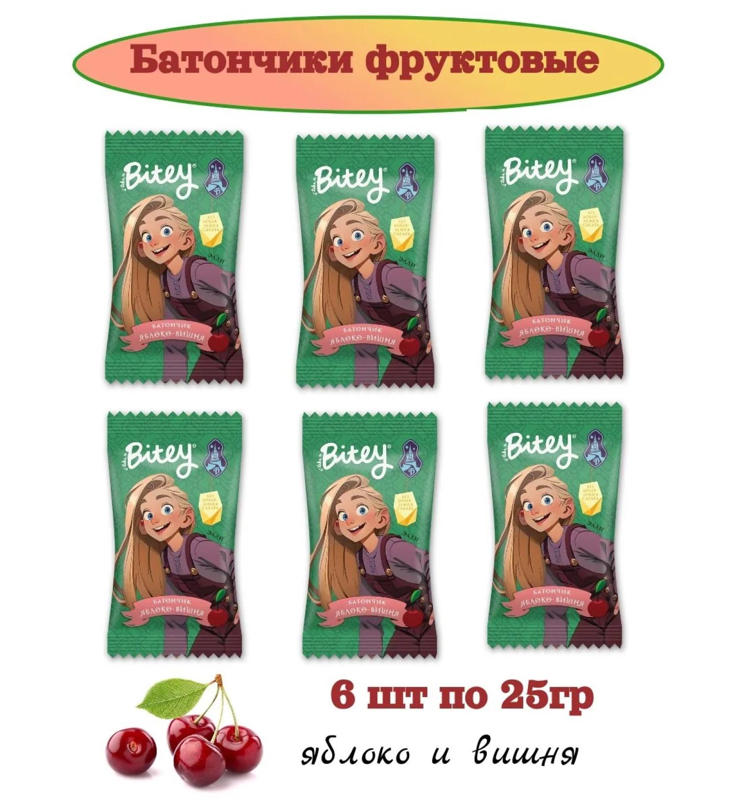 Take a bite Fruit bar with apple and cherry 25g 6pcs
