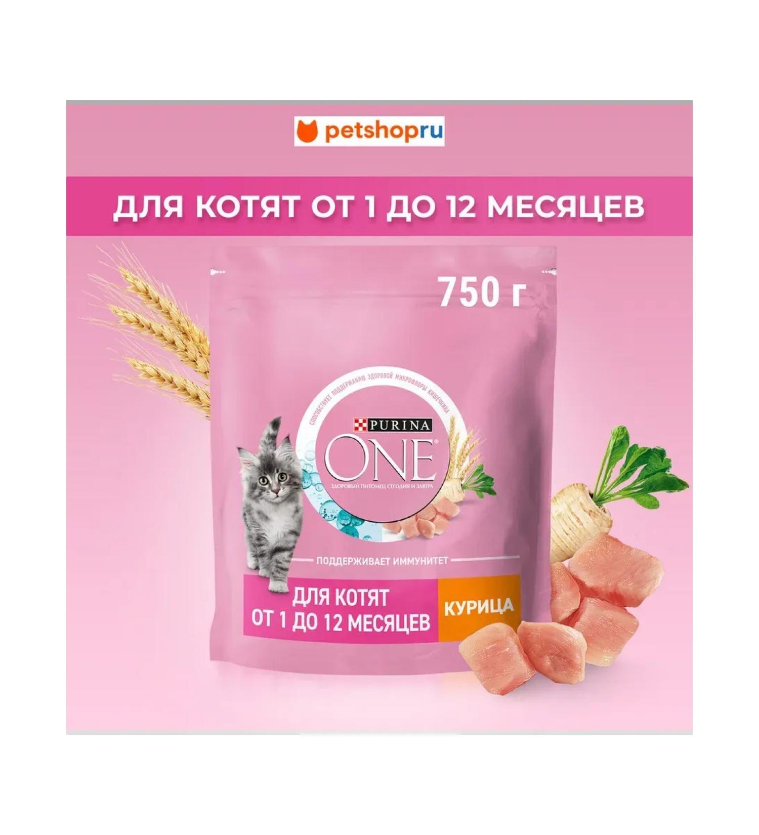 PURINA ONE Dry food for kittens chicken and cereals 750 g - Buy Online on GoSupps.com