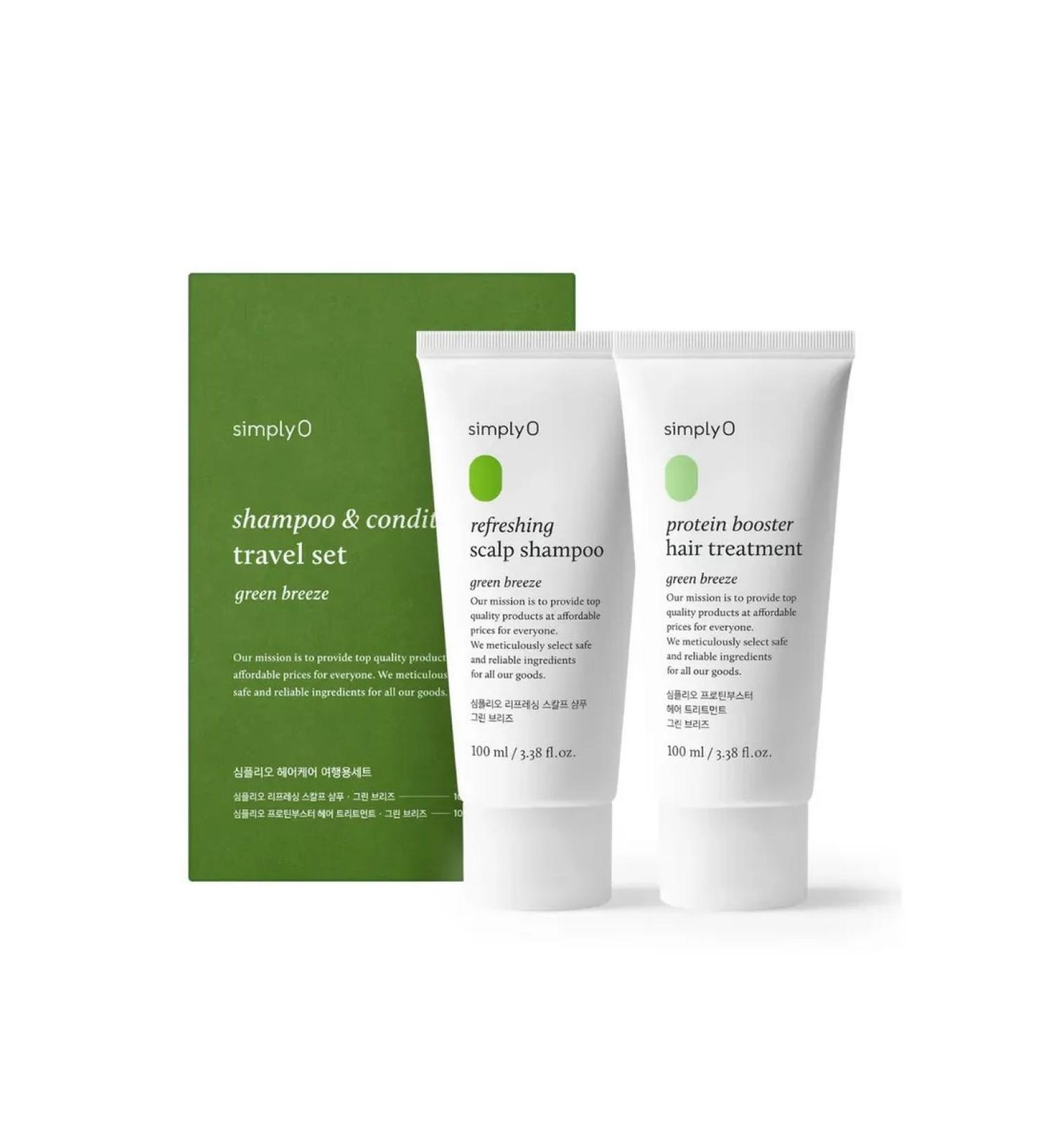 simplyO Refreshing set (2pcs) for hair Green Breeze