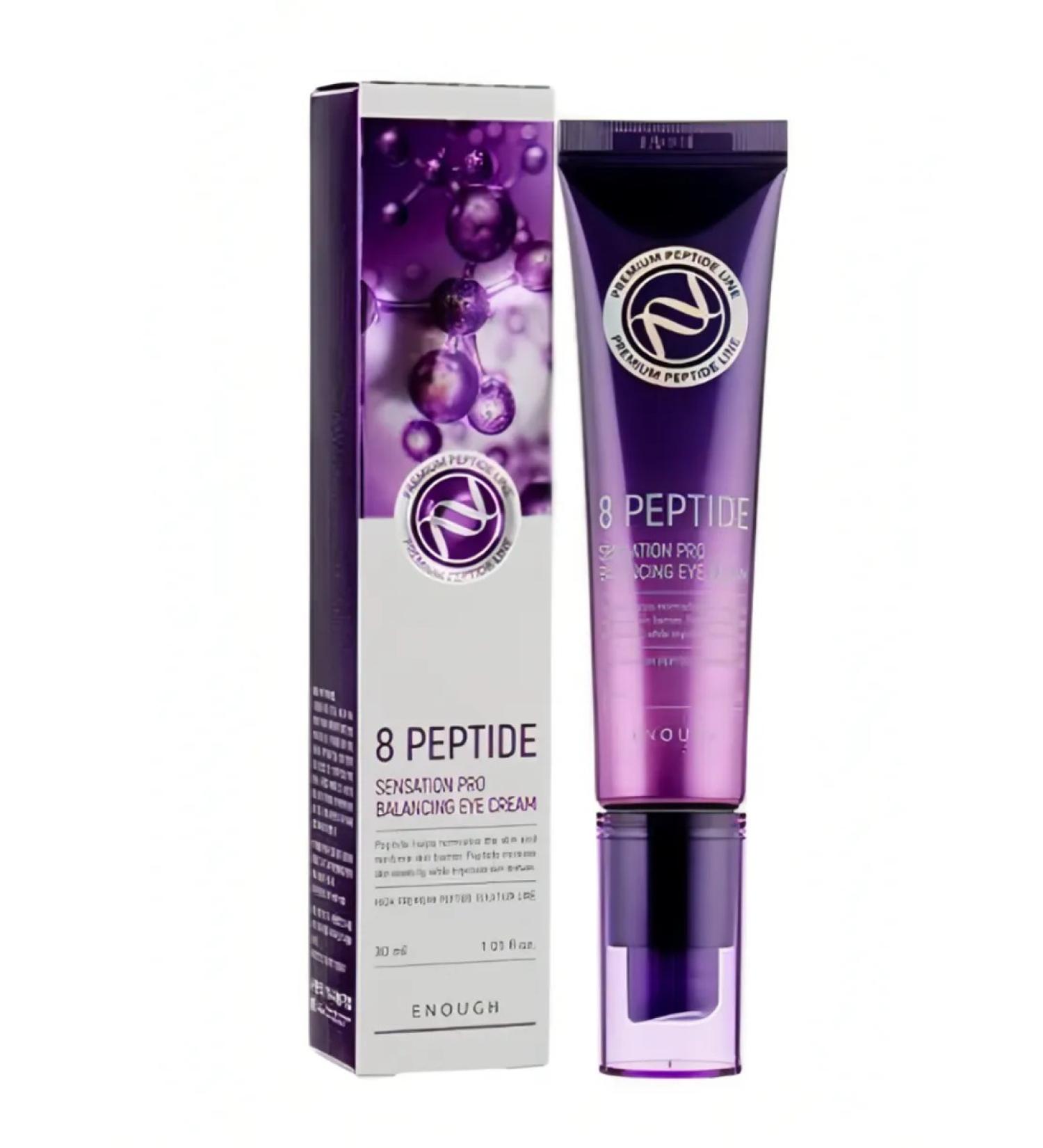 ENOUGH Cream around the eyes of anti -aging with 8 peptide - Buy Online on GoSupps.com