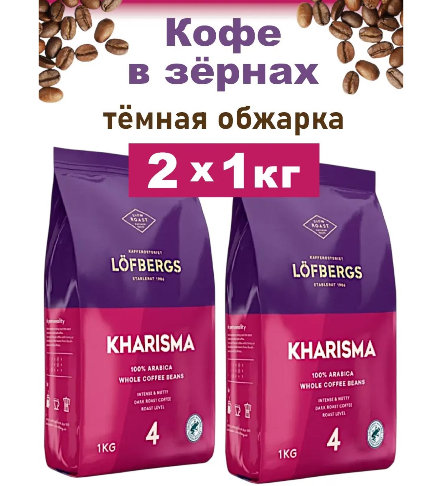LOFBERGS Coffee in Arabica Kharisma 2 x 1 kg