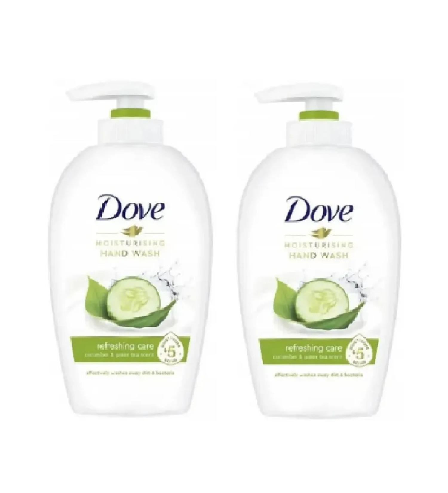 DOVE Liquid cream for hands refreshing 250 ml 2 pieces - Buy Online on GoSupps.com