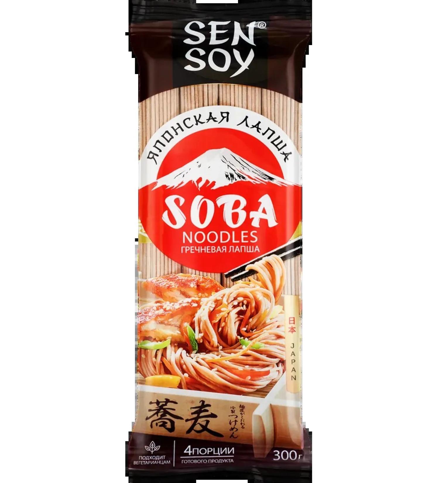 Sen Soy Lapsha buckwheat Premium Soba 300g 5pcs