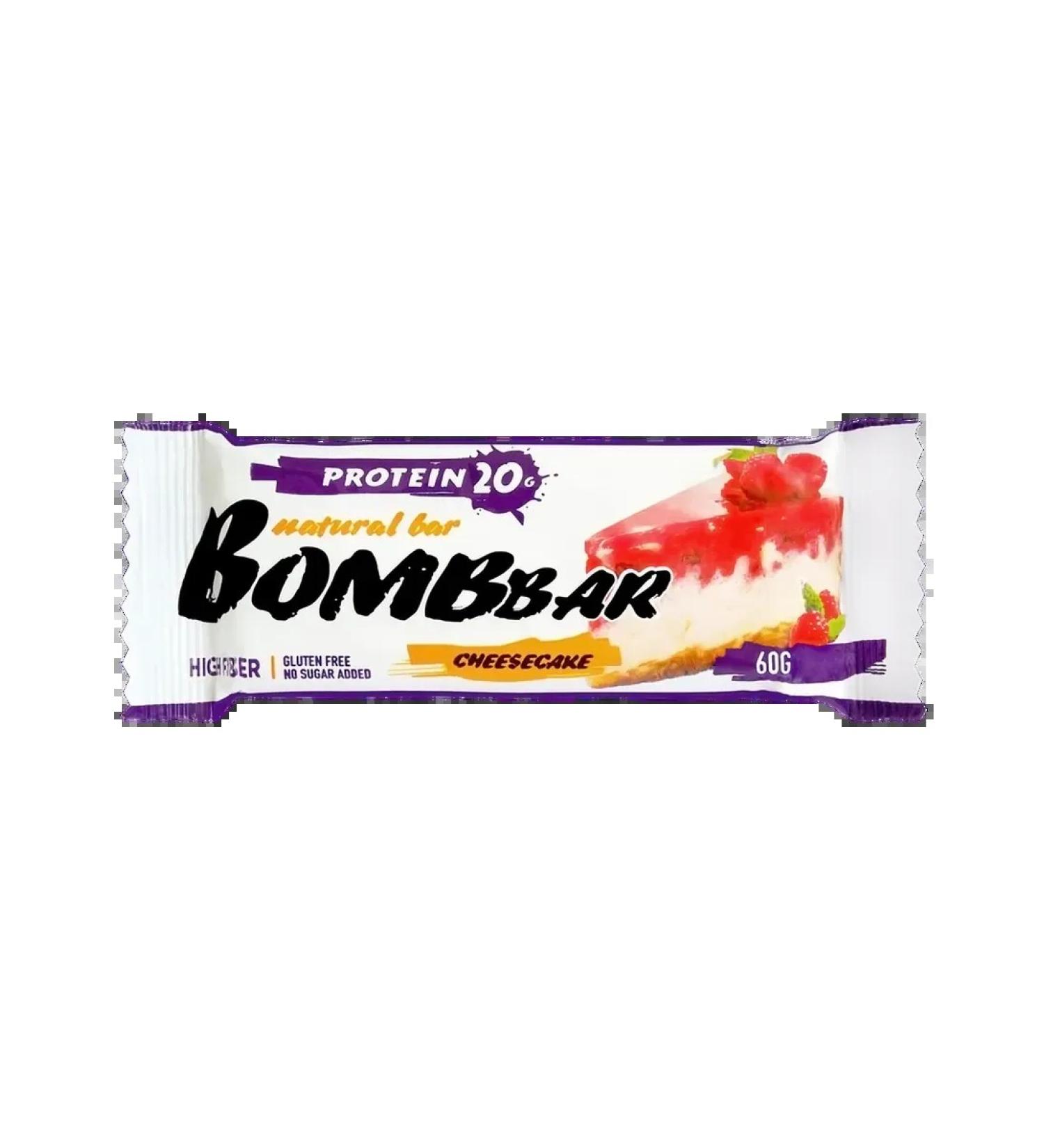 BombBar Bank protein raspberry cheesecake 60g 1pc