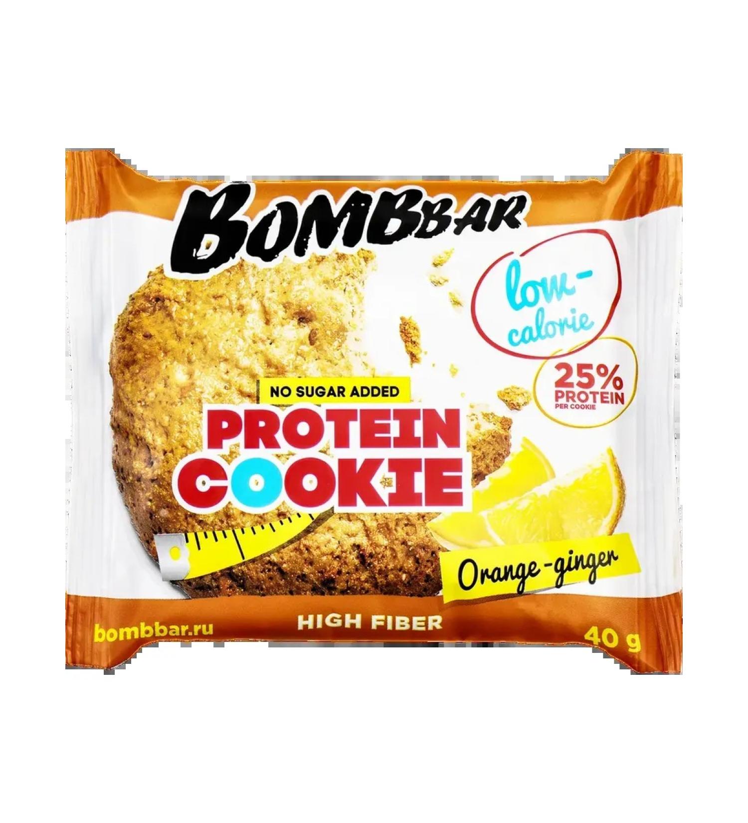 BombBar Cookies protein orange ginger without 8pcs