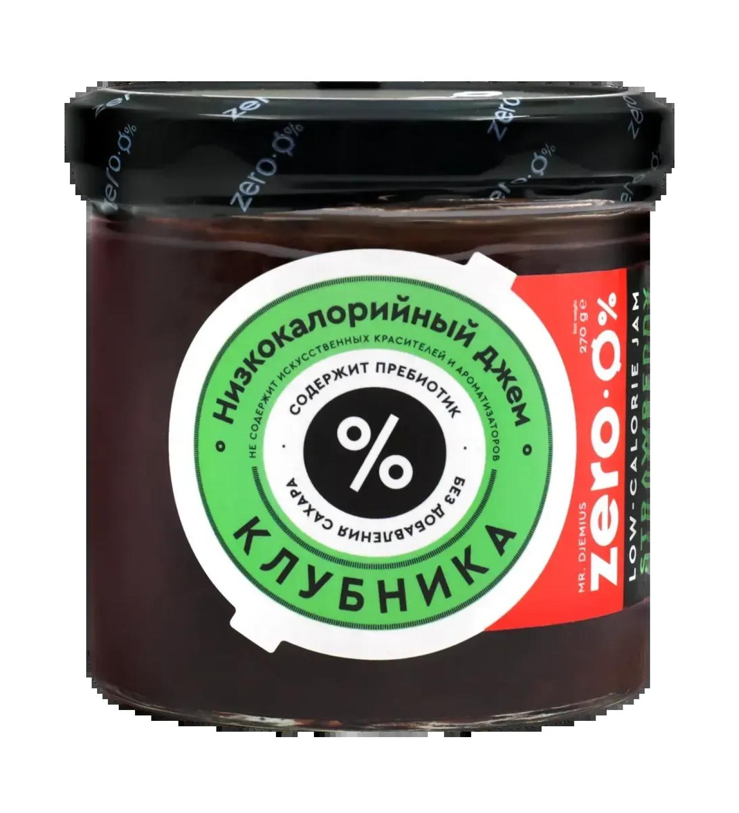 MR DJEMIUS ZERO Jam low -calorie strawberries 270g 3pcs