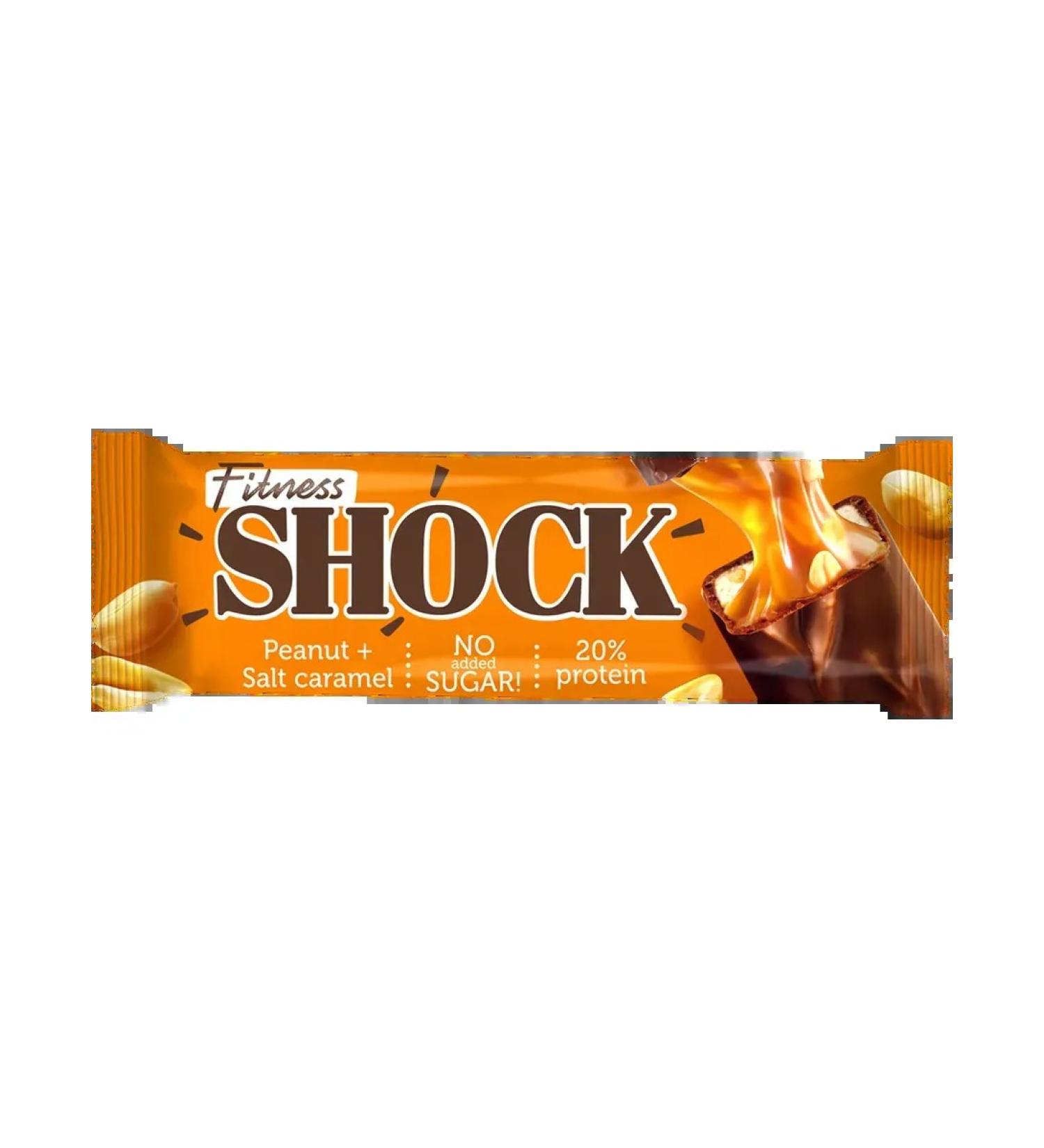 FitnessShock Batonchik protein arachis-caramel 4pcs