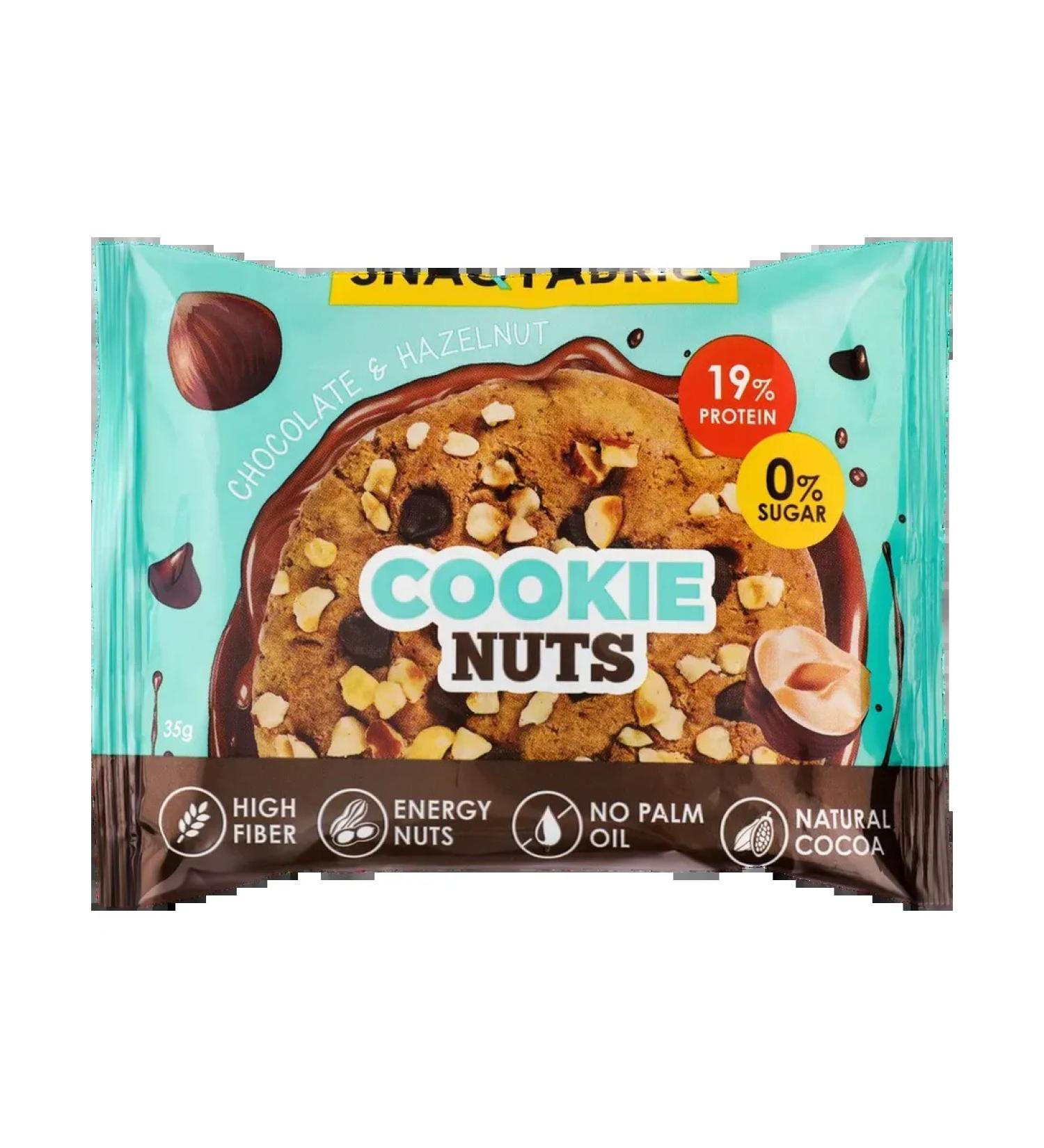 Snaq Fabriq Chocolate cookies with a hazelnut 6pcs - Buy Online on GoSupps.com