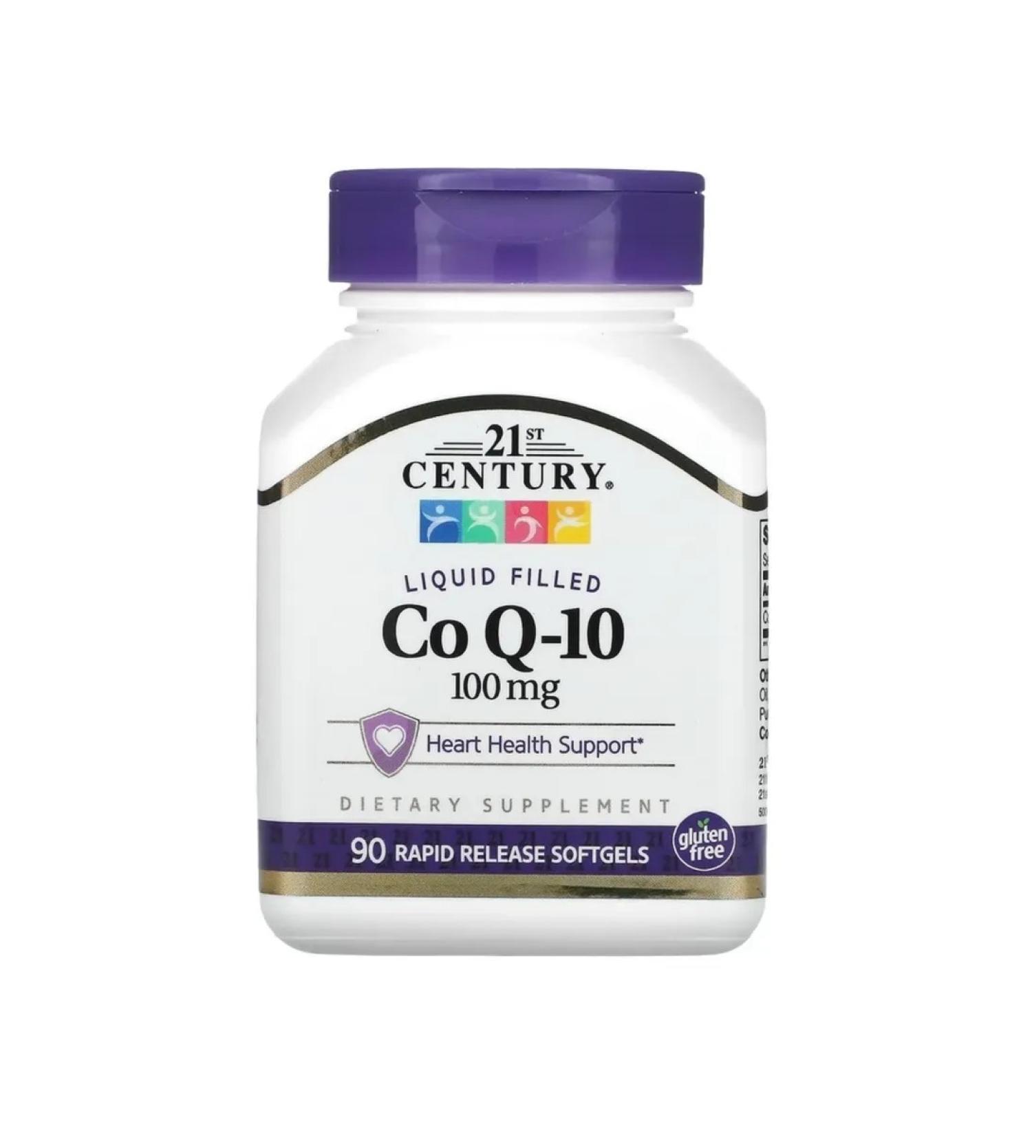 21st Century CO Q-10 100 Mg Coenzyme Q10 90 capsules