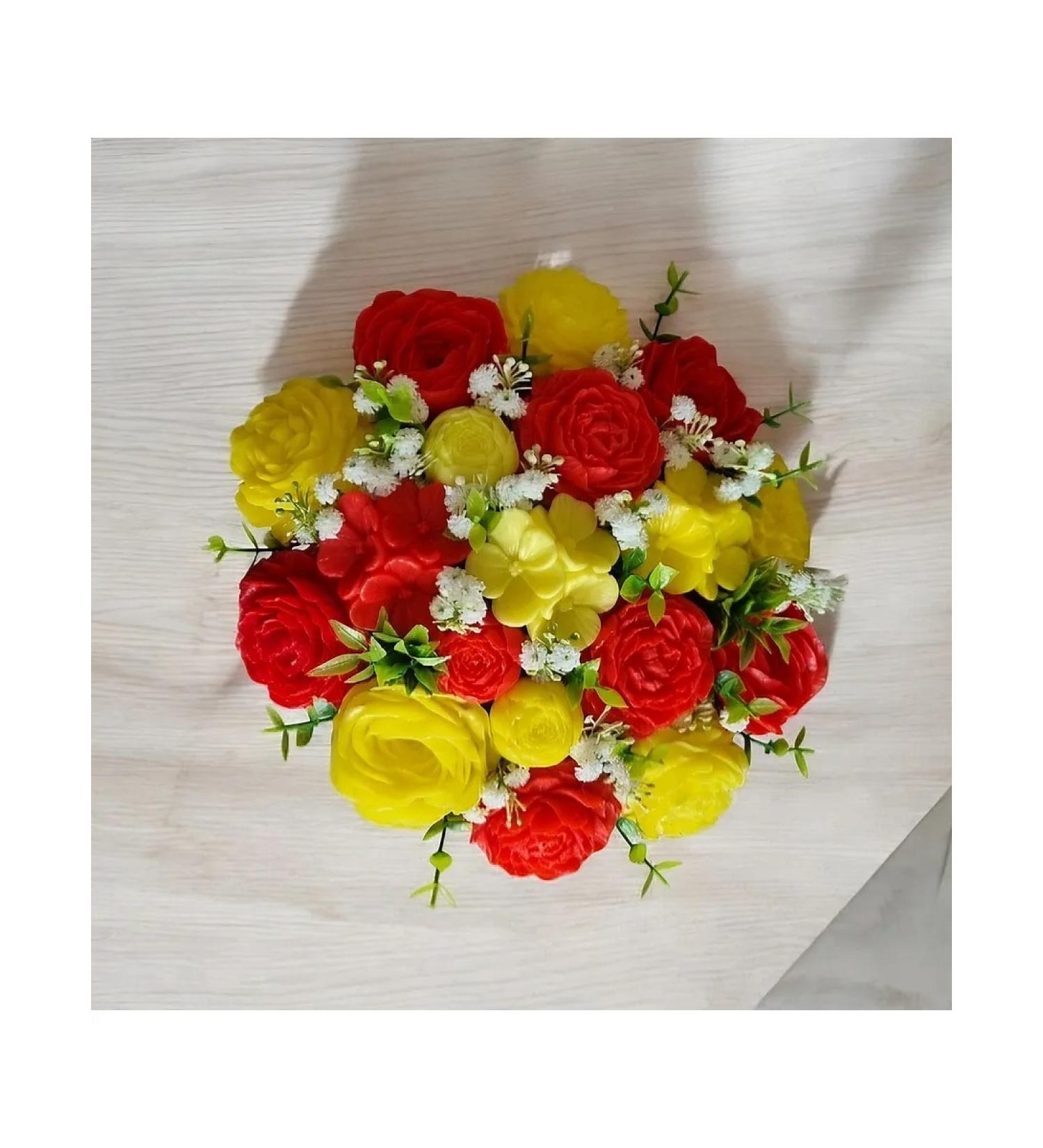 Dogooders and handicrafts Bouquet of flowers from soap birthday gift - Buy Online on GoSupps.com