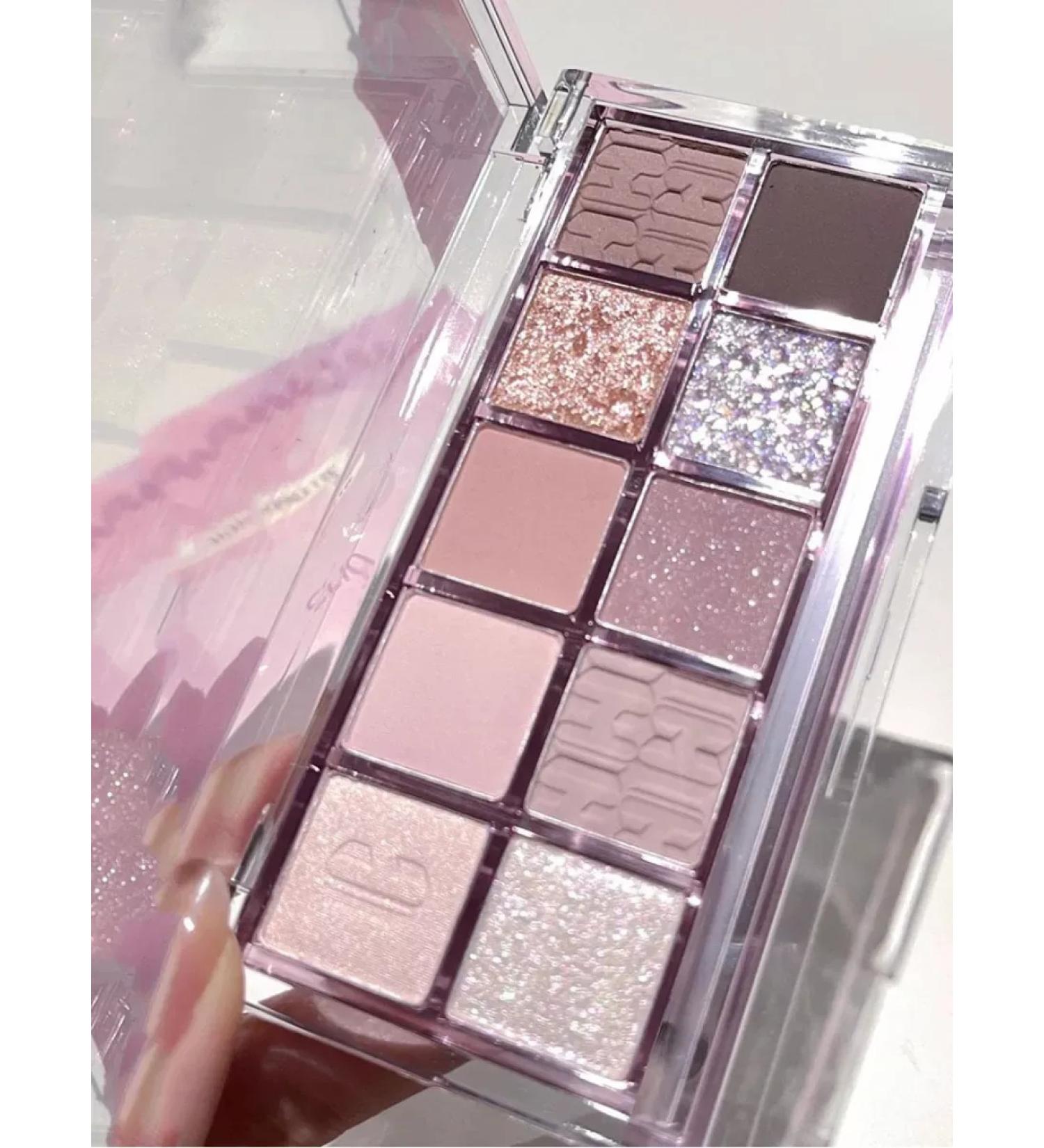 GlimmerGaze Feature shadows palette nude matte satin glitter - Buy Online on GoSupps.com