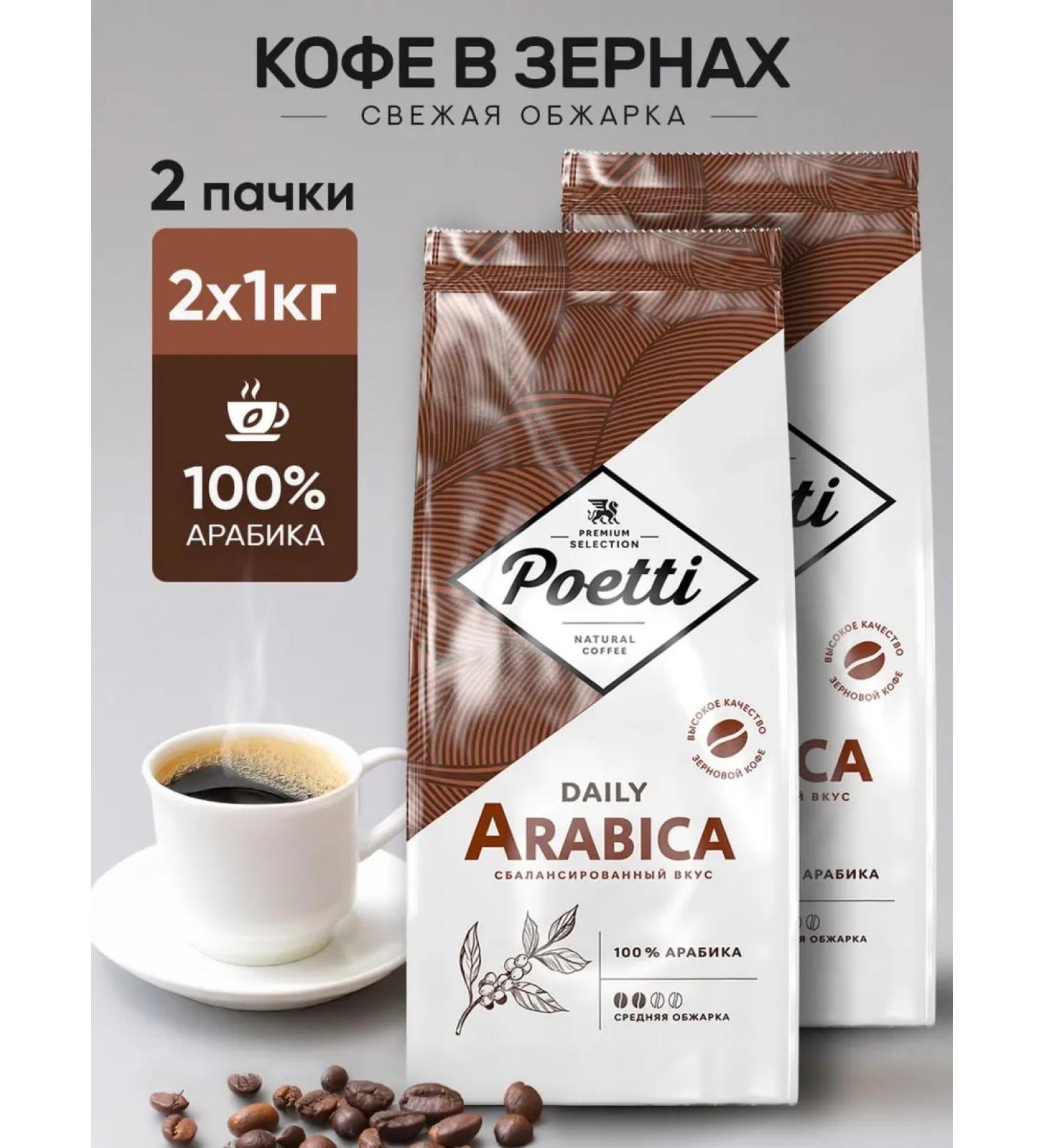 Poetti Coffee in Daily Arabica 2kg - Buy Online on GoSupps.com