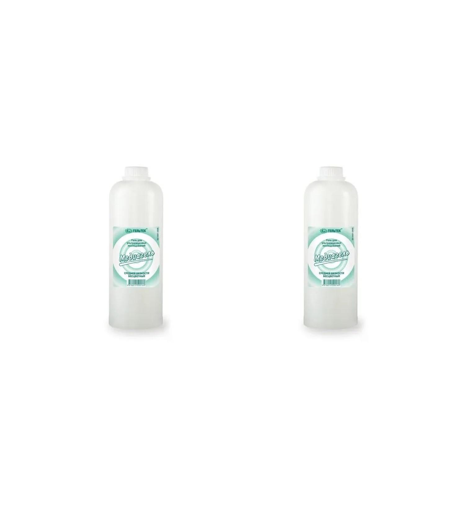 Geltek Ultrasound gel 1 kgmediagel of medium viscosity colorless - 2pcs