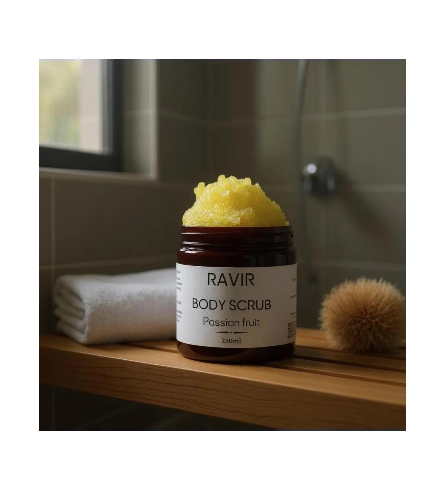 RAVIR Cosmetics Body scrub sugar anti -cellulite maracuya 250 ml - Buy Online on GoSupps.com